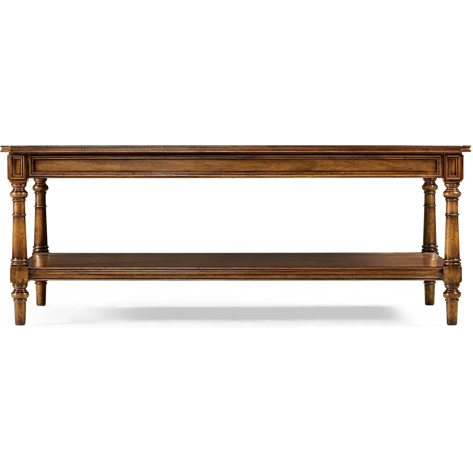 Jonathan Charles Victorian Style Walnut Coffee Table (494637-WAL) - Image 2