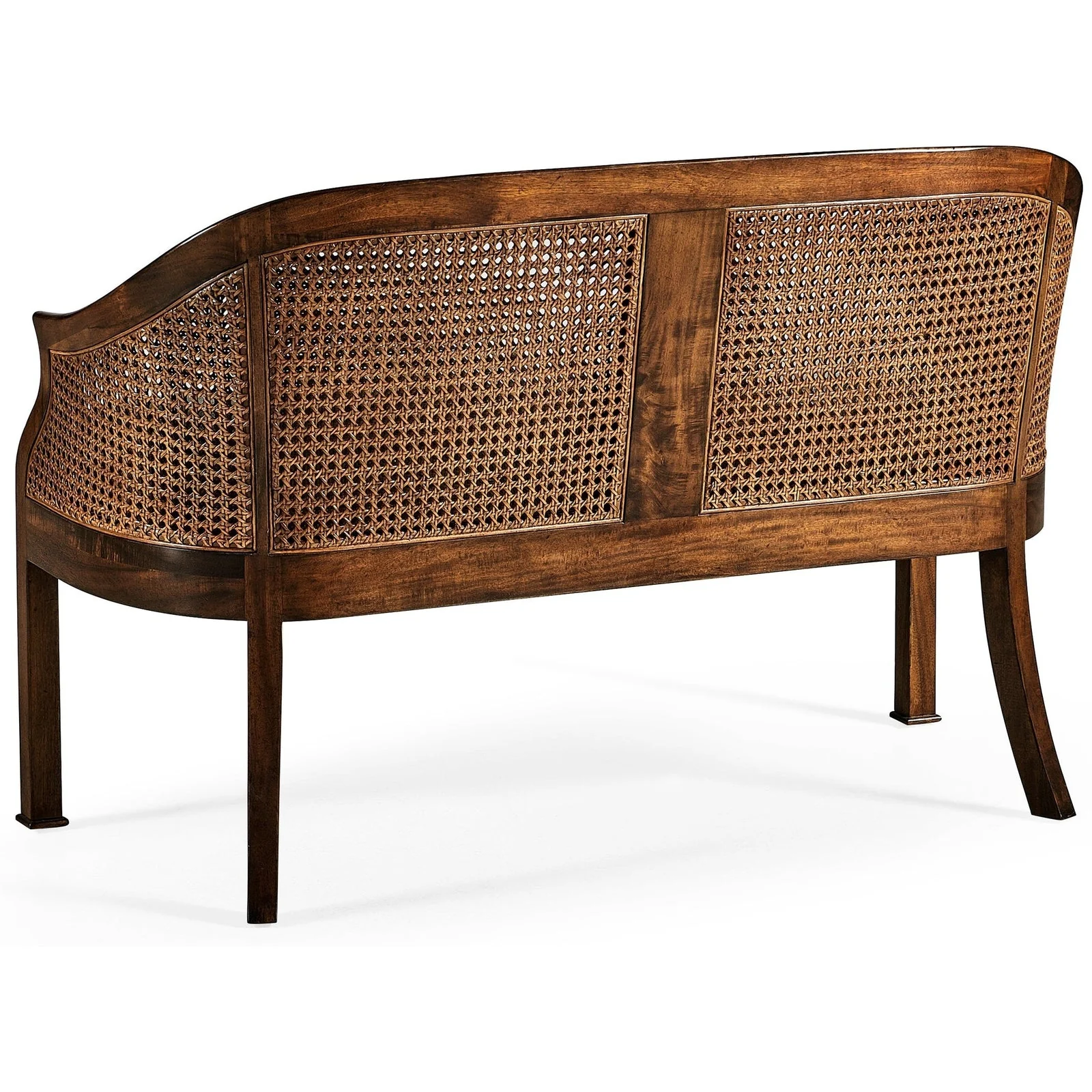 Jonathan Charles Walnut 2-Seater Salon Settee (492247-WAL-F400) - Image 4