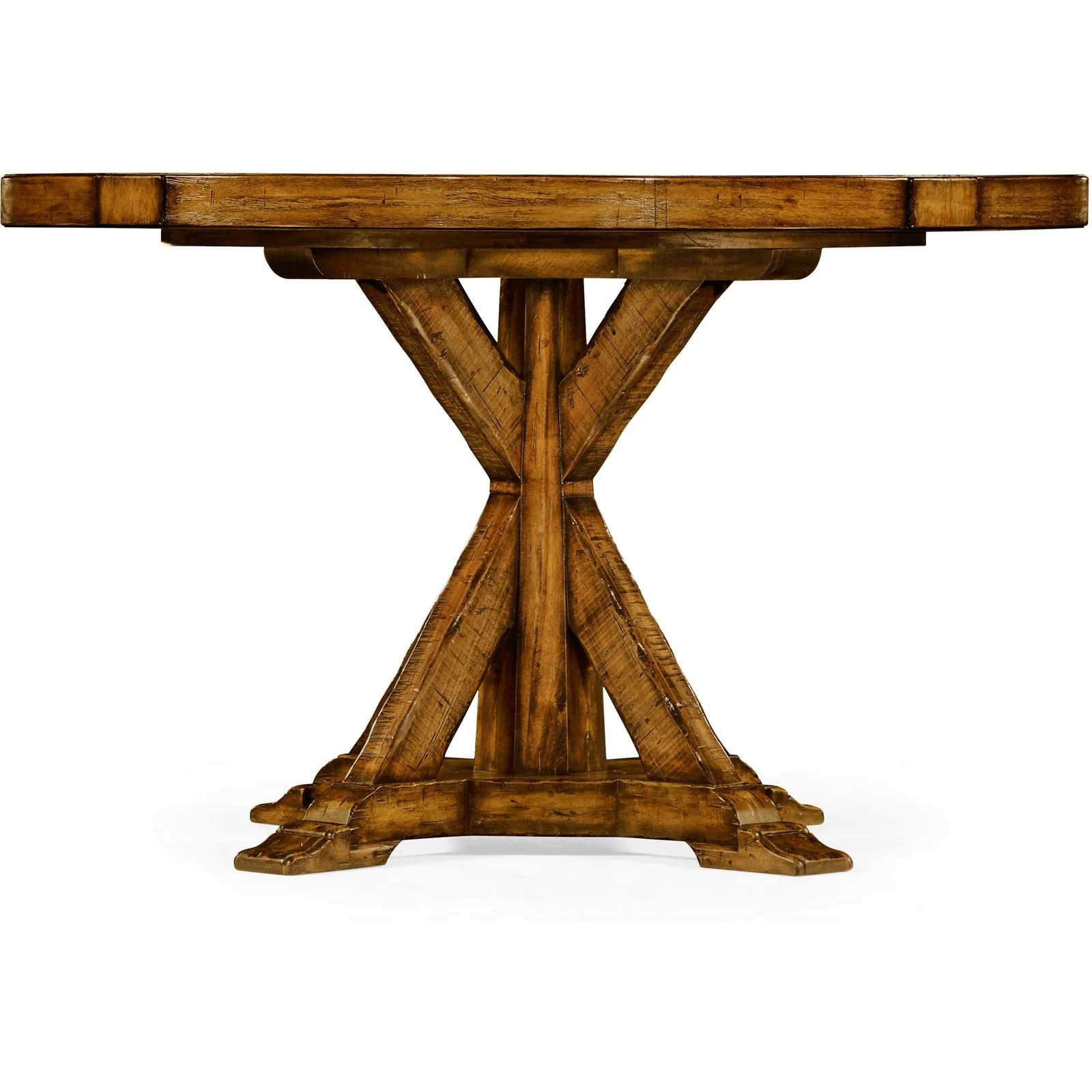 Jonathan Charles Walnut Solid Wood Dining Table - Image 3