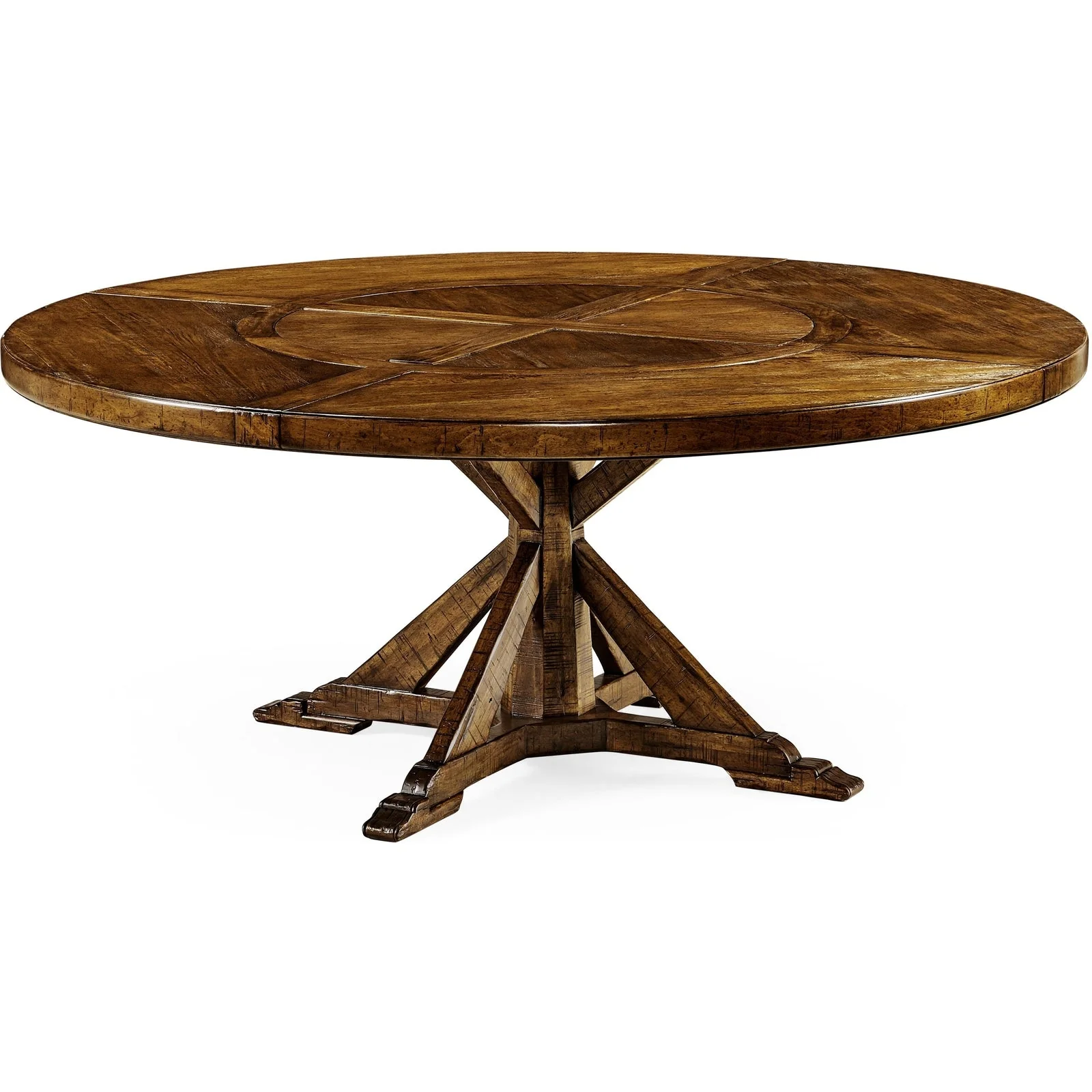 Jonathan Charles Walnut Solid Wood Dining Table - Image 5