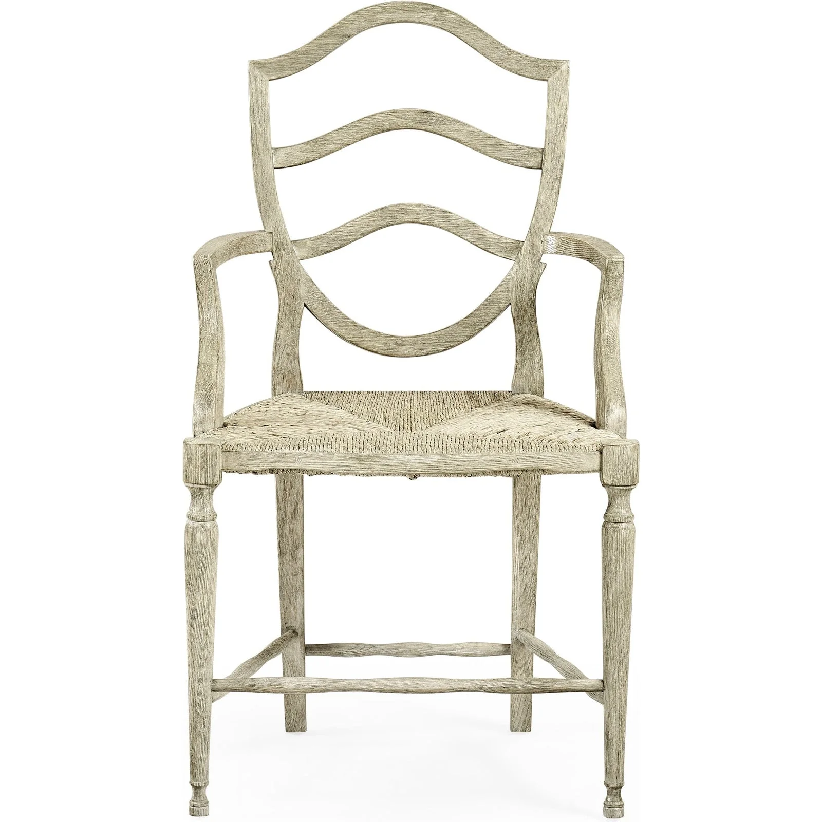 Jonathan Charles William Yeoward Country House Chic Solid Wood Queen Anne Back Arm Chair (530000-AC-GYO) - Set of 2 - Image 2