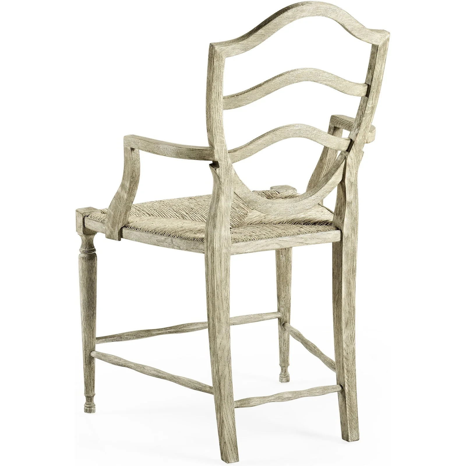Jonathan Charles William Yeoward Country House Chic Solid Wood Queen Anne Back Arm Chair (530000-AC-GYO) - Set of 2 - Image 4