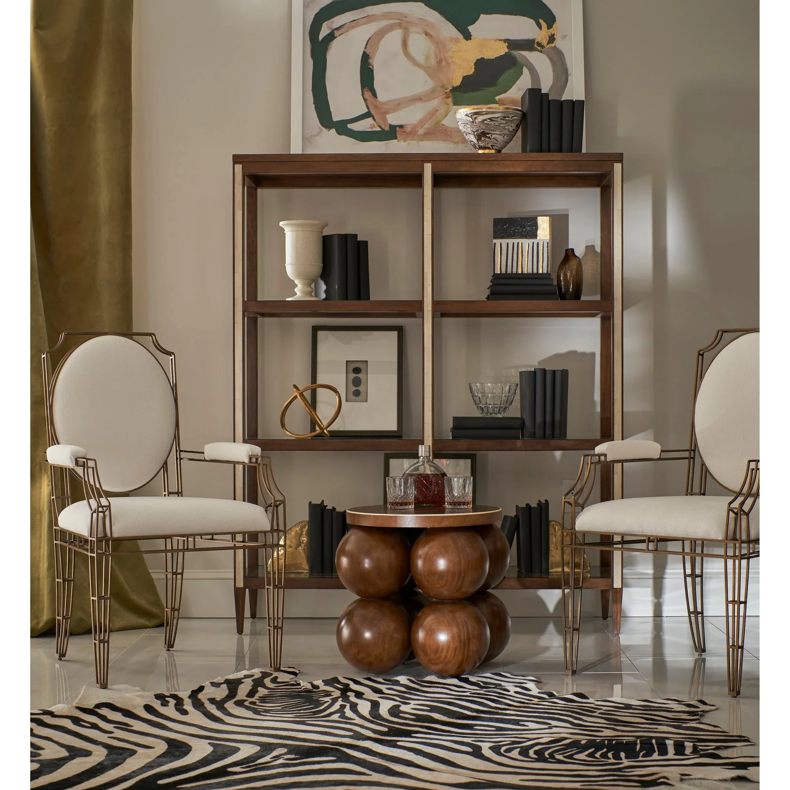 Jonathan Charles XO Arm Chair - Set of 2 - Image 3