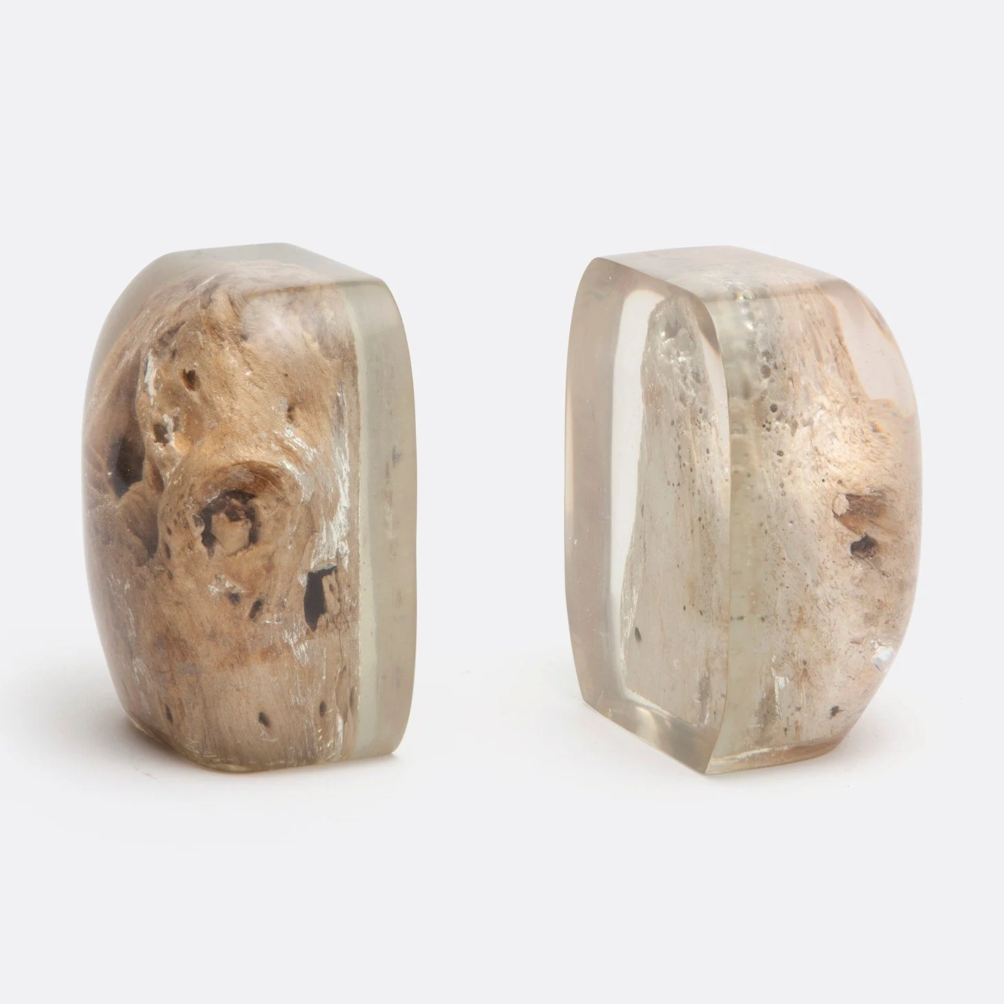 Kai Driftwood Resin Bookend Set
