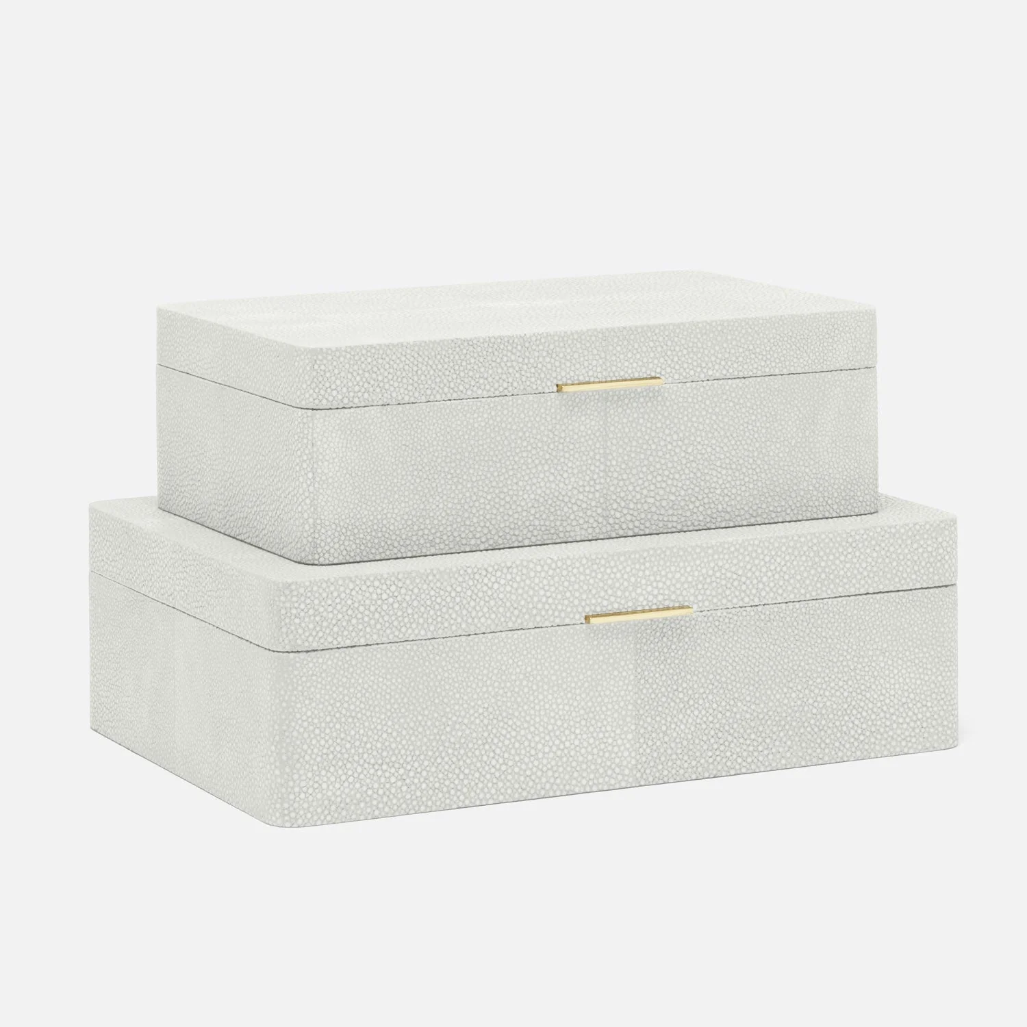 Kiraz Faux Shagreen Box - Set of 2 - Image 2