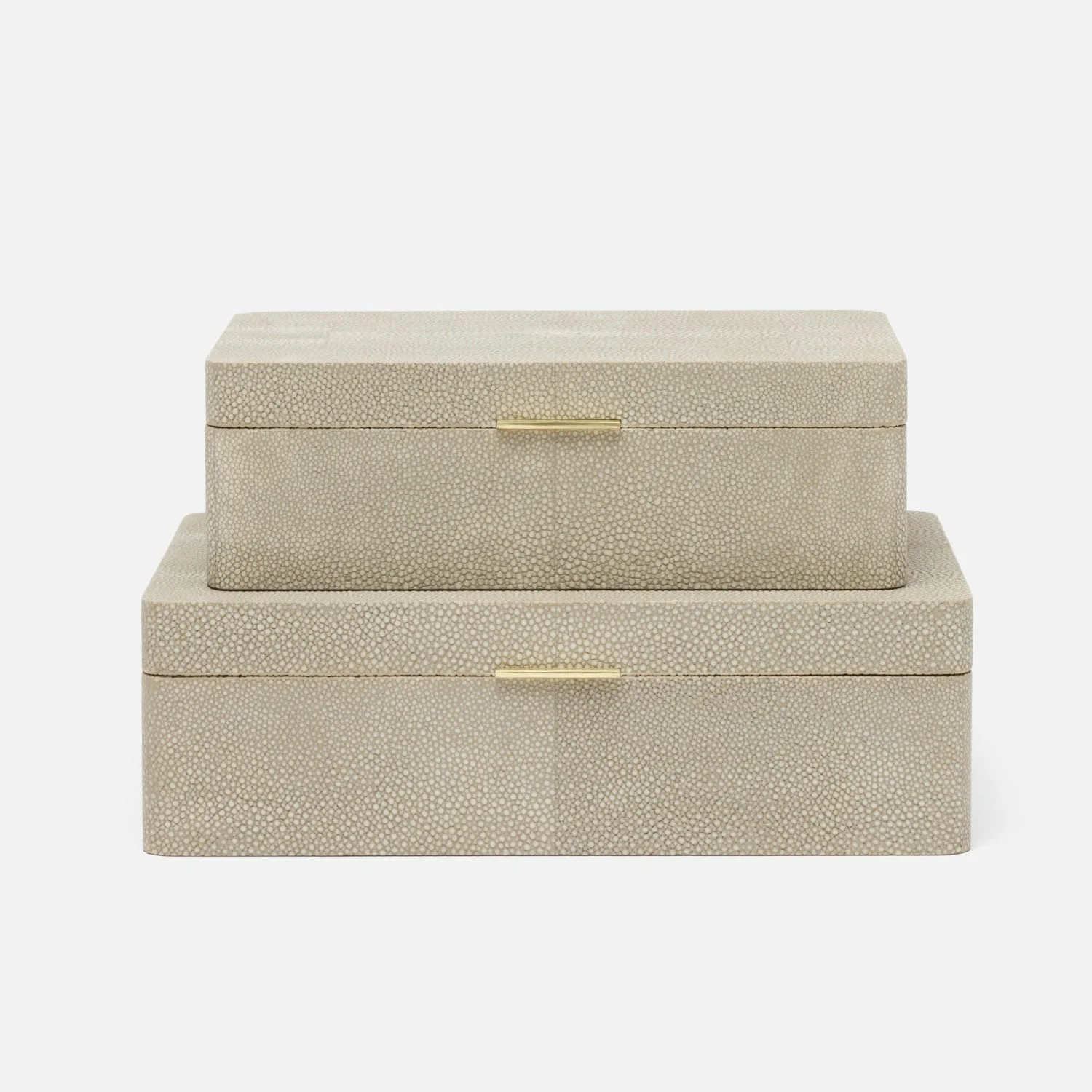 Kiraz Faux Shagreen Box - Set of 2 - Image 3