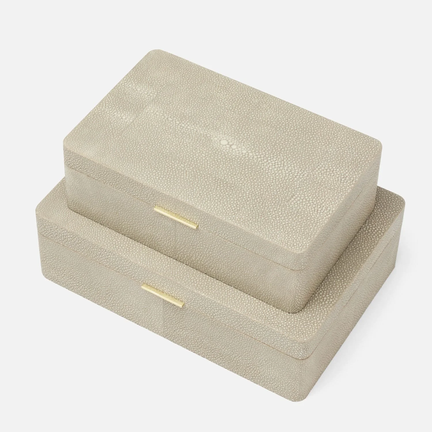 Kiraz Faux Shagreen Box - Set of 2 - Image 5