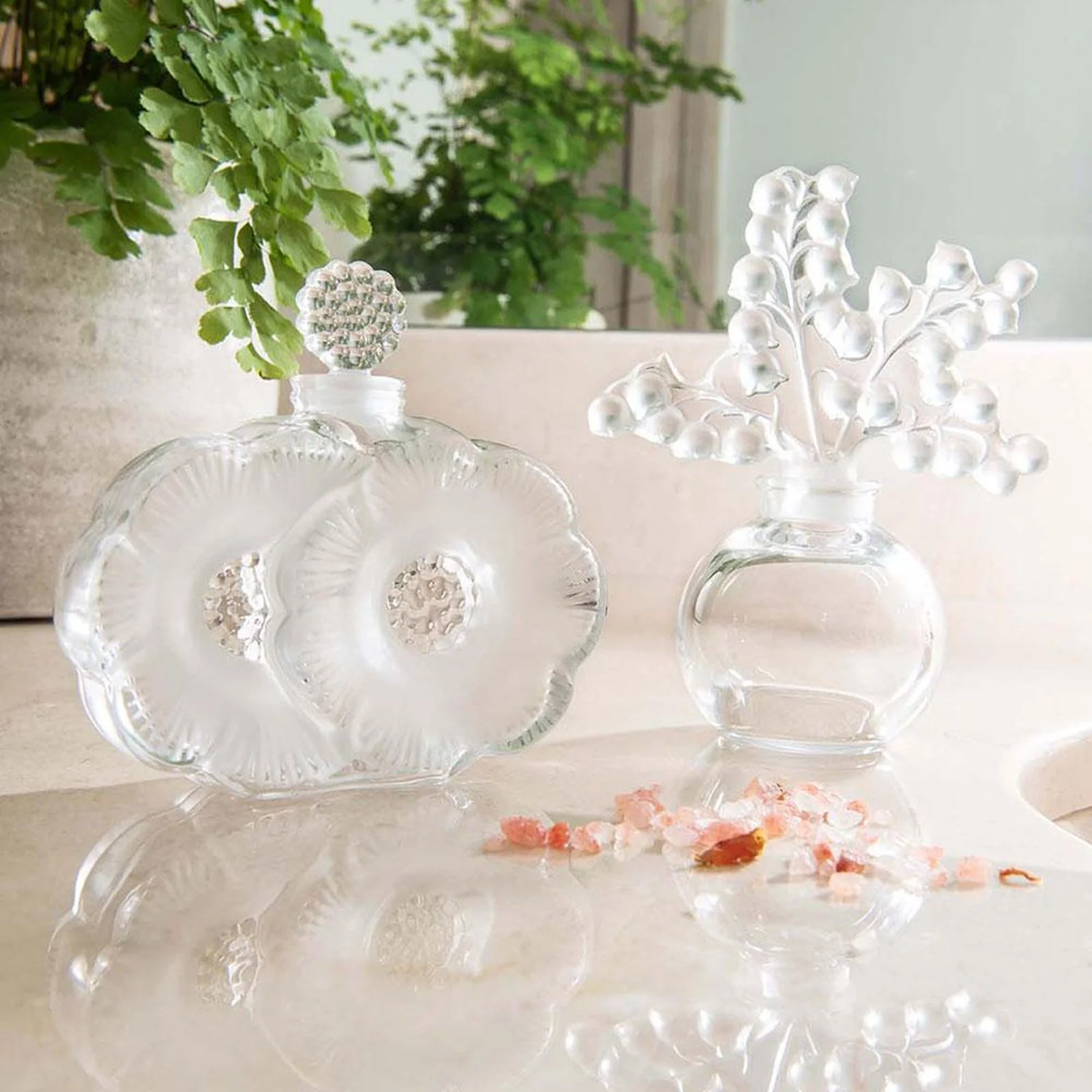 Lalique 2 Fleurs Perfume Bottle - Image 2