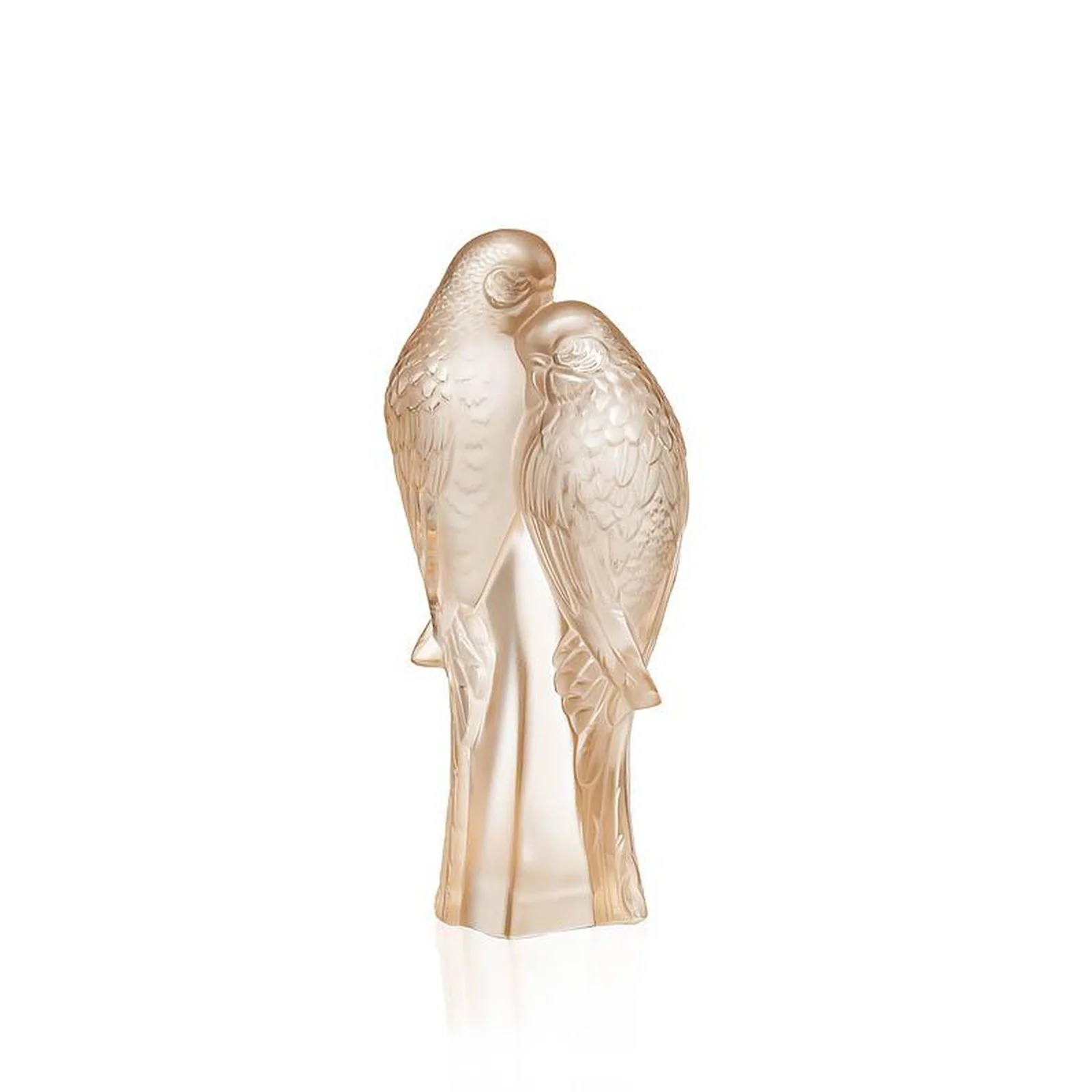Lalique 2 Parakeets Sculpture - Image 2