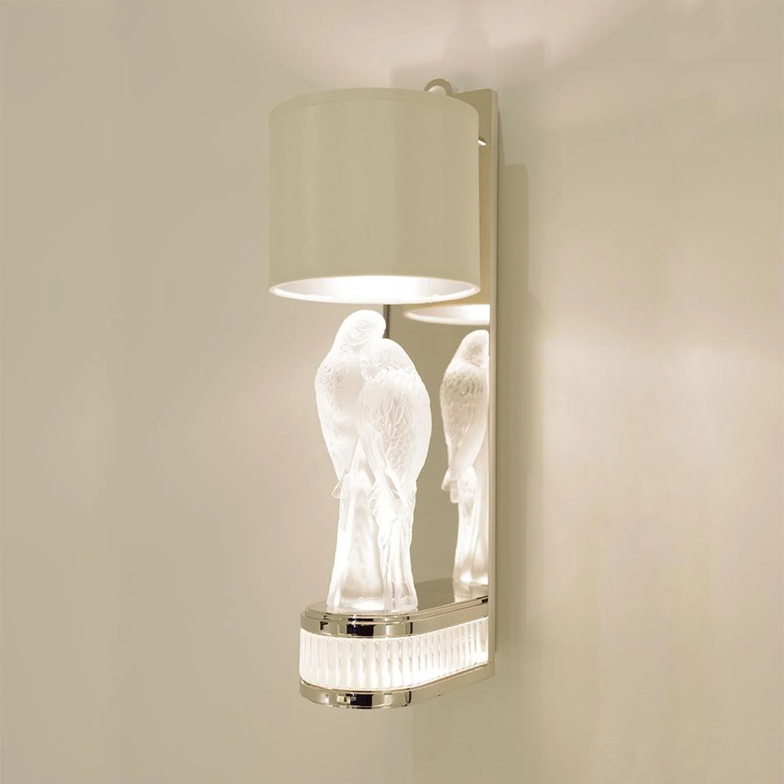 Lalique 2 Perruches Wall Sconce - Image 2