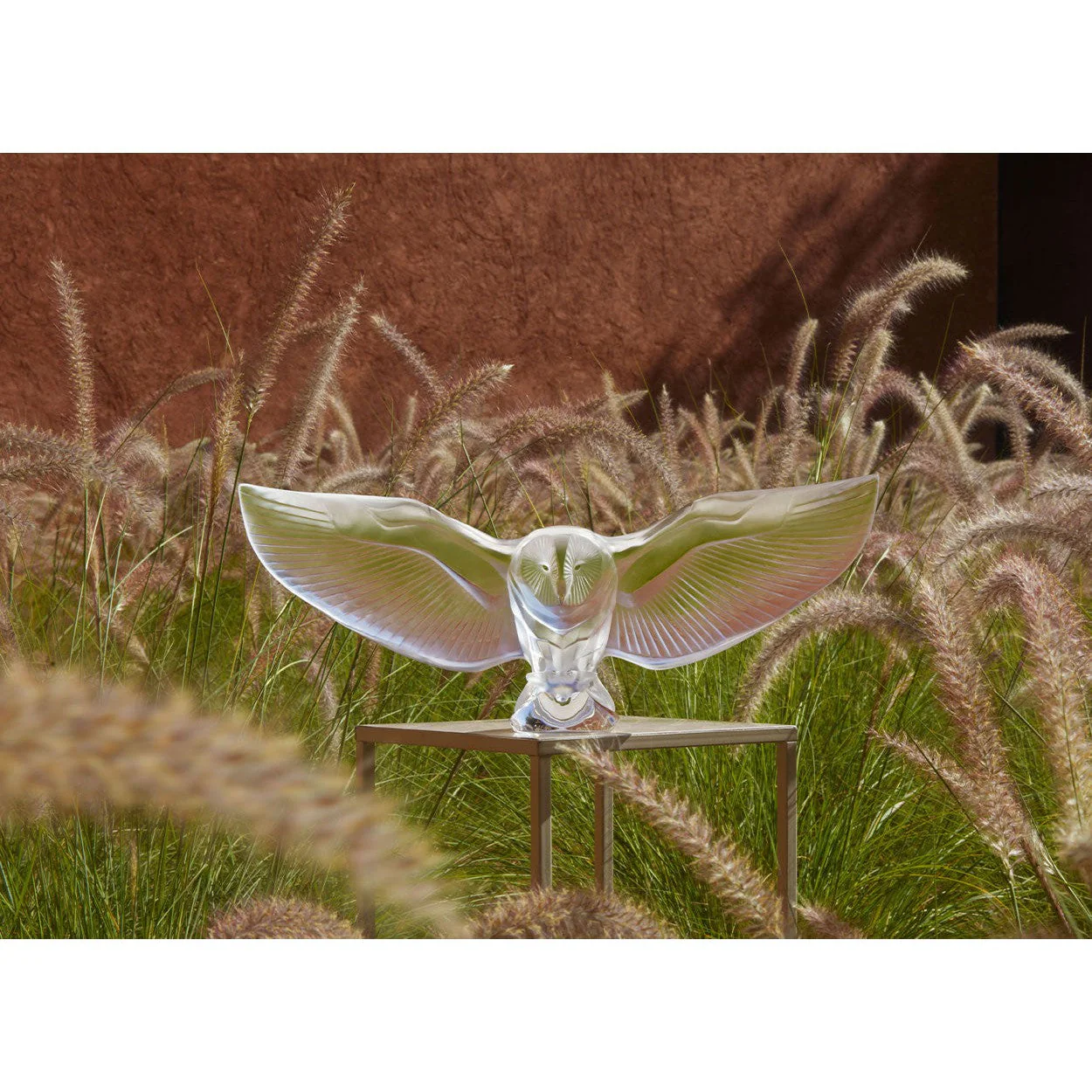 Lalique Barn Owl Sculpture - Image 2