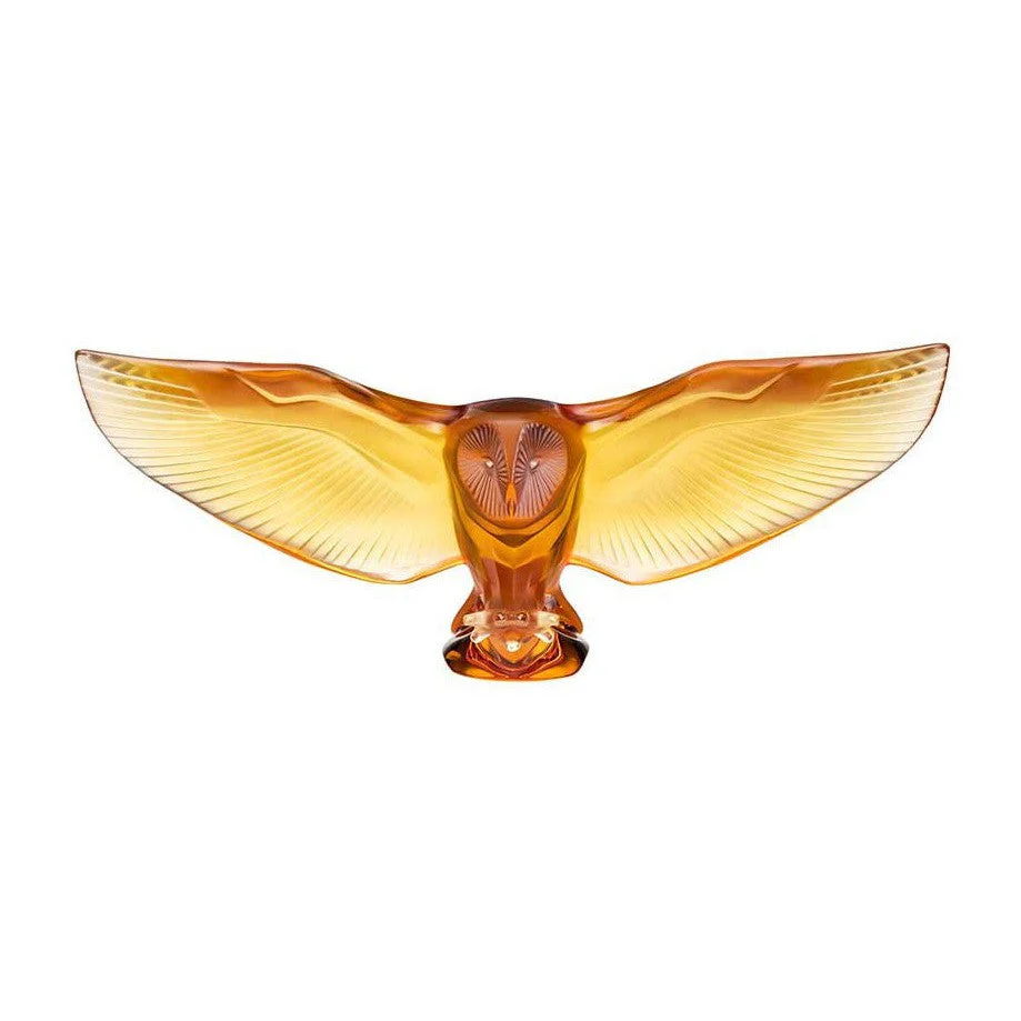 Lalique Barn Owl Sculpture - Image 3