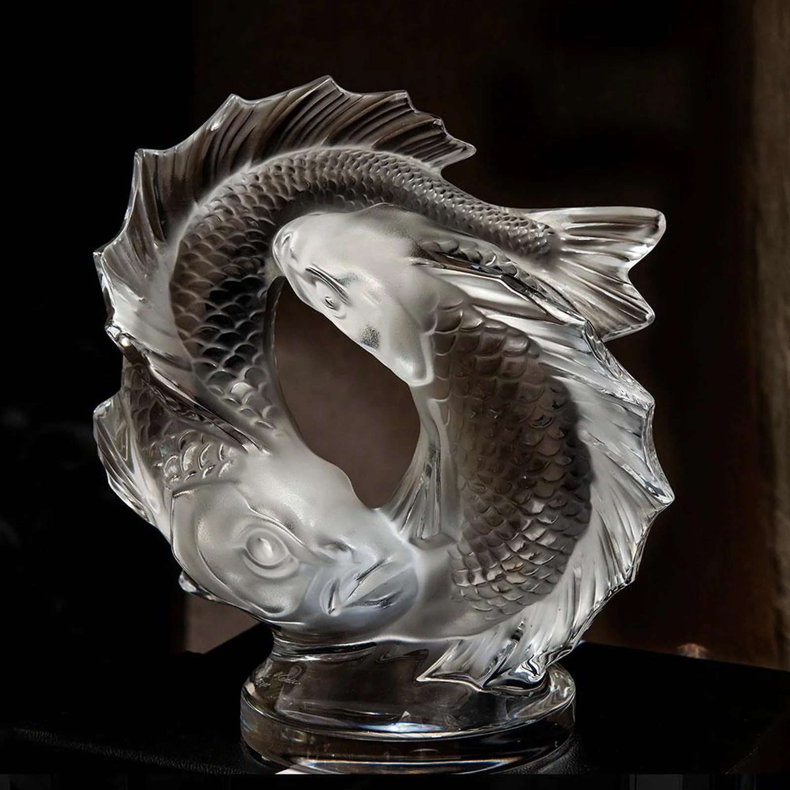 Lalique Double Fish Small Sculpture - Image 3