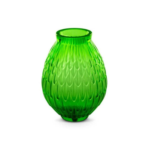 Lalique Empreinte Animale Plumes Small Vase - Image 4