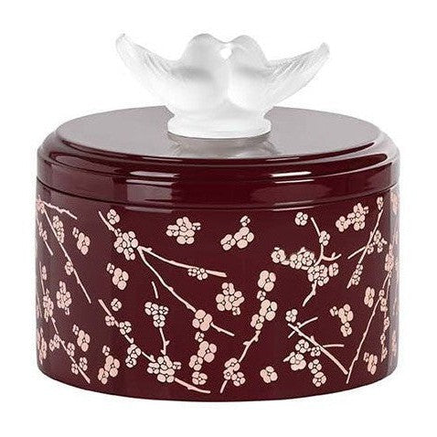 Lalique Fleurs De Cerisier Lacquered Wood Box - Image 2