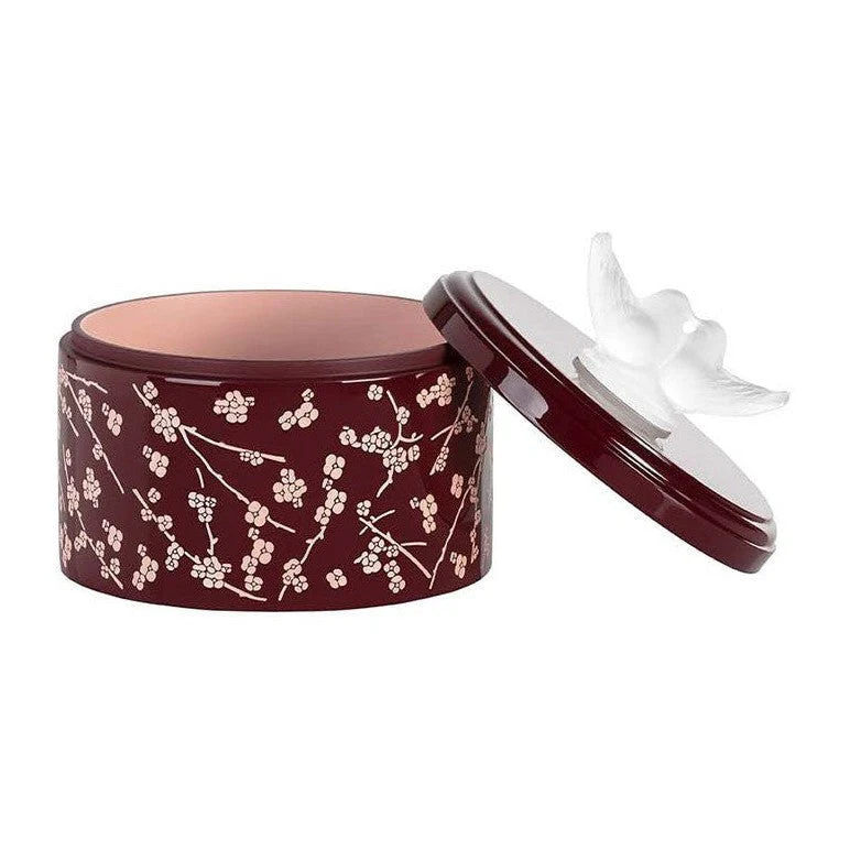 Lalique Fleurs De Cerisier Lacquered Wood Box - Image 3