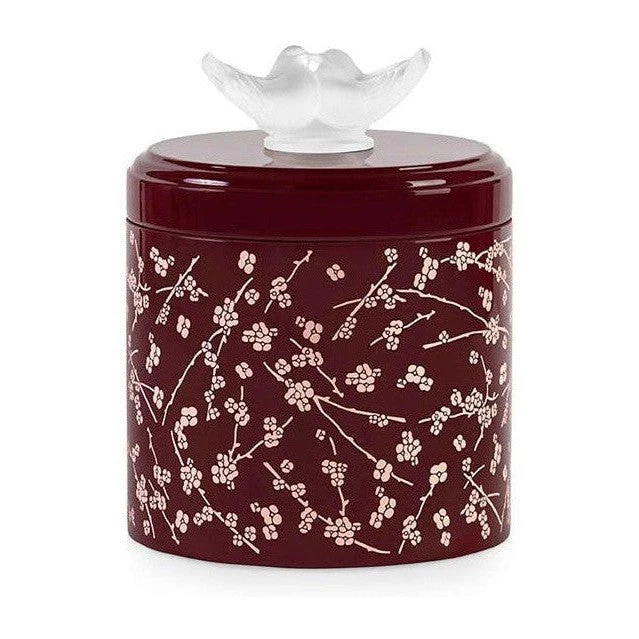 Lalique Fleurs De Cerisier Lacquered Wood Box - Image 4