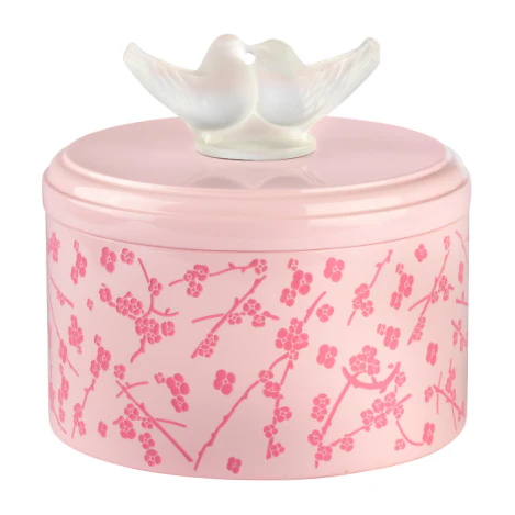 Lalique Fleurs De Cerisier Lacquered Wood Box - Image 7