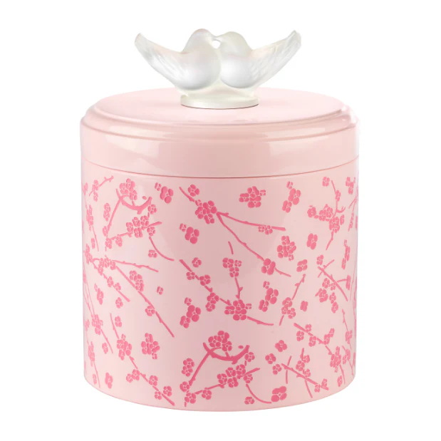 Lalique Fleurs De Cerisier Lacquered Wood Box - Image 9