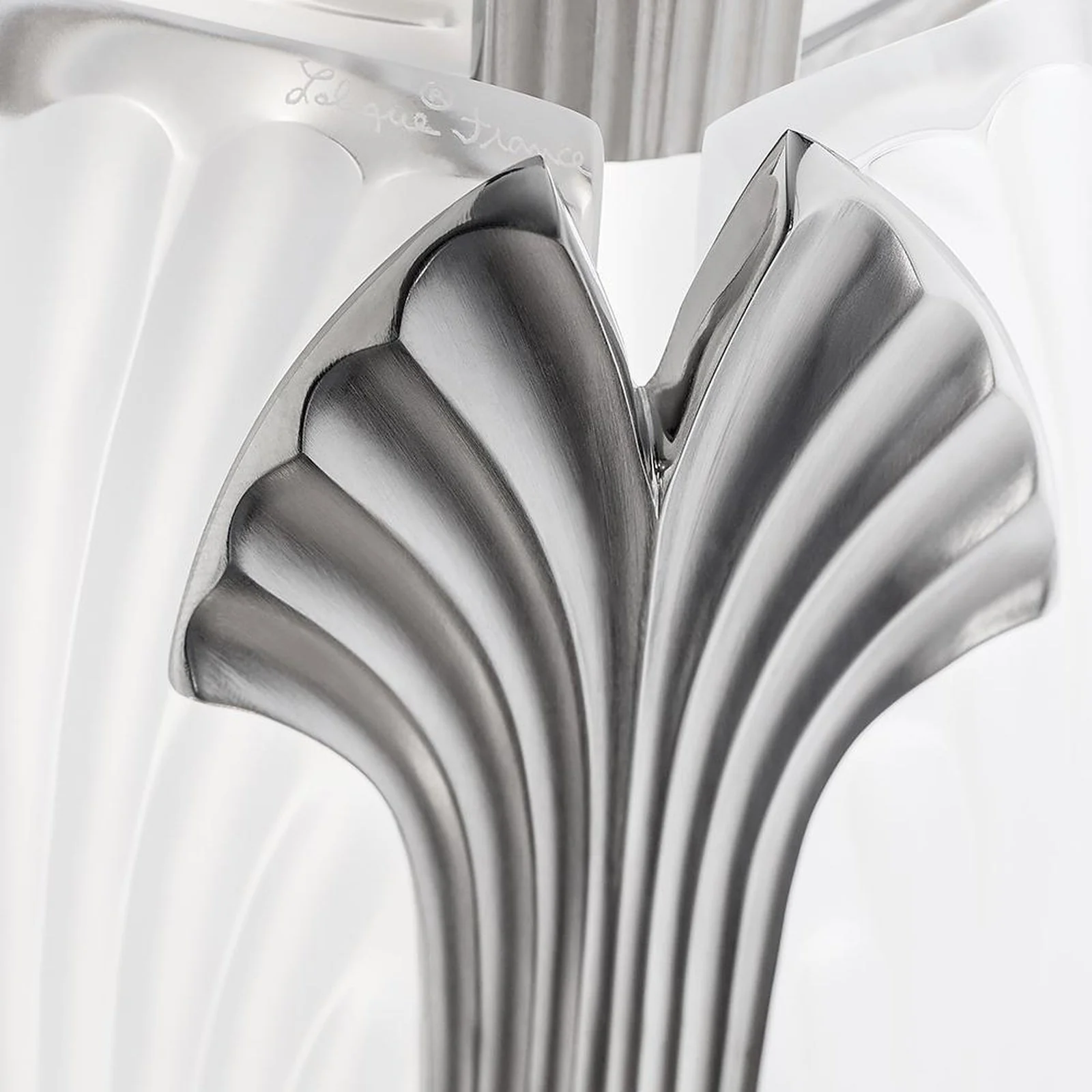 Lalique Ginkgo Chandelier Nickel - Image 2