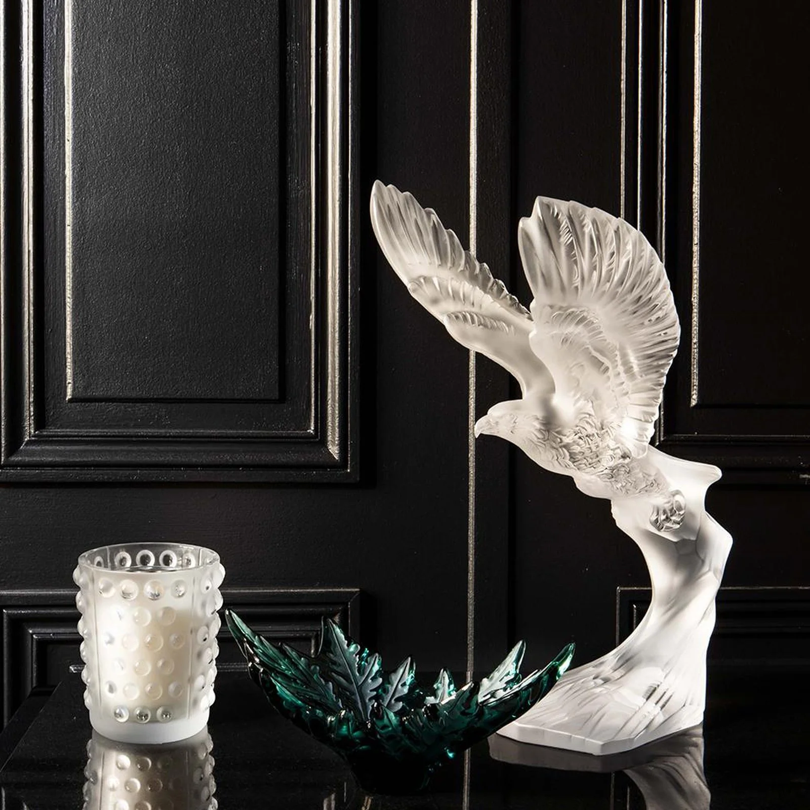 Lalique Golden Eagle Sculpture - Image 2