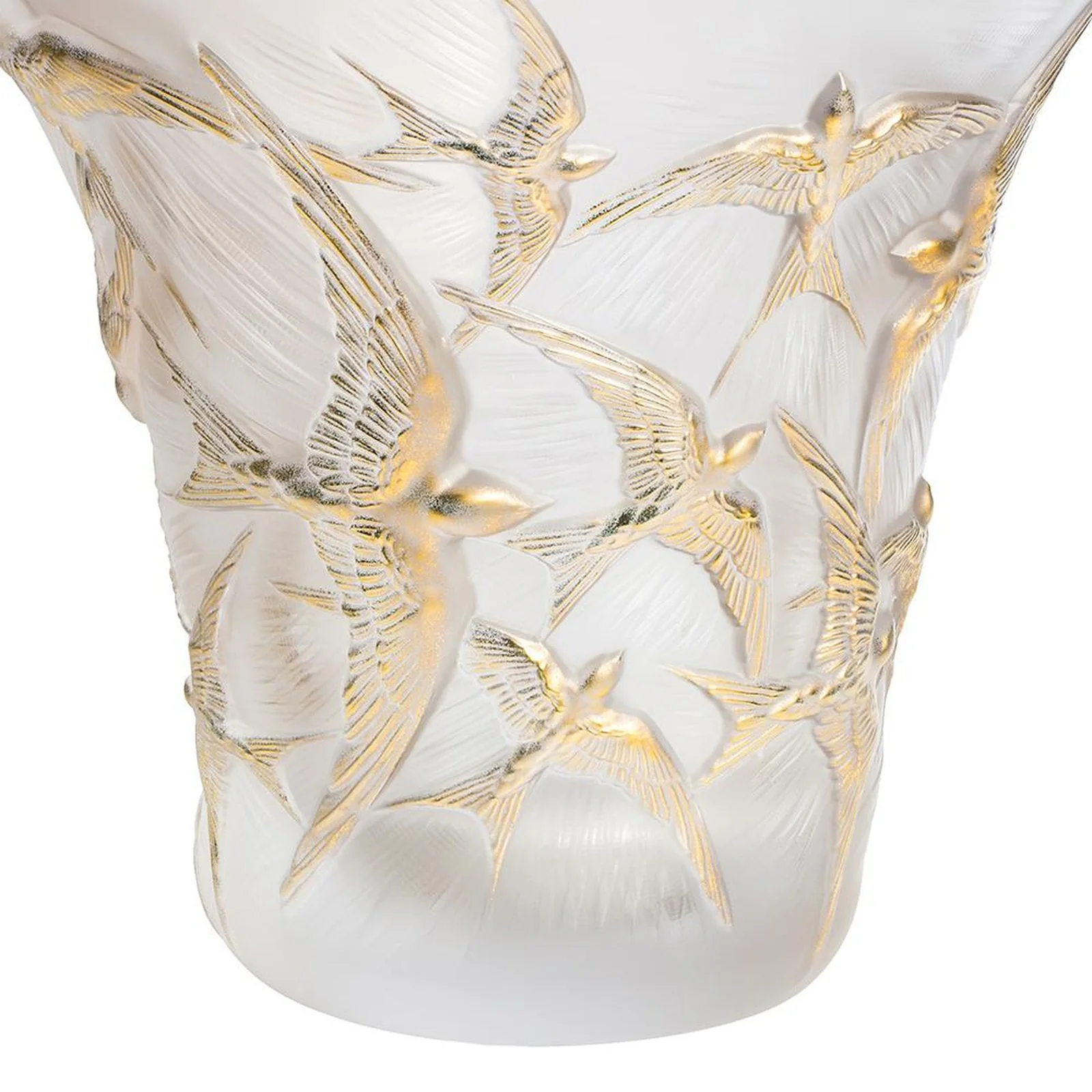 Lalique Hirondelles Flared Vase - Image 2