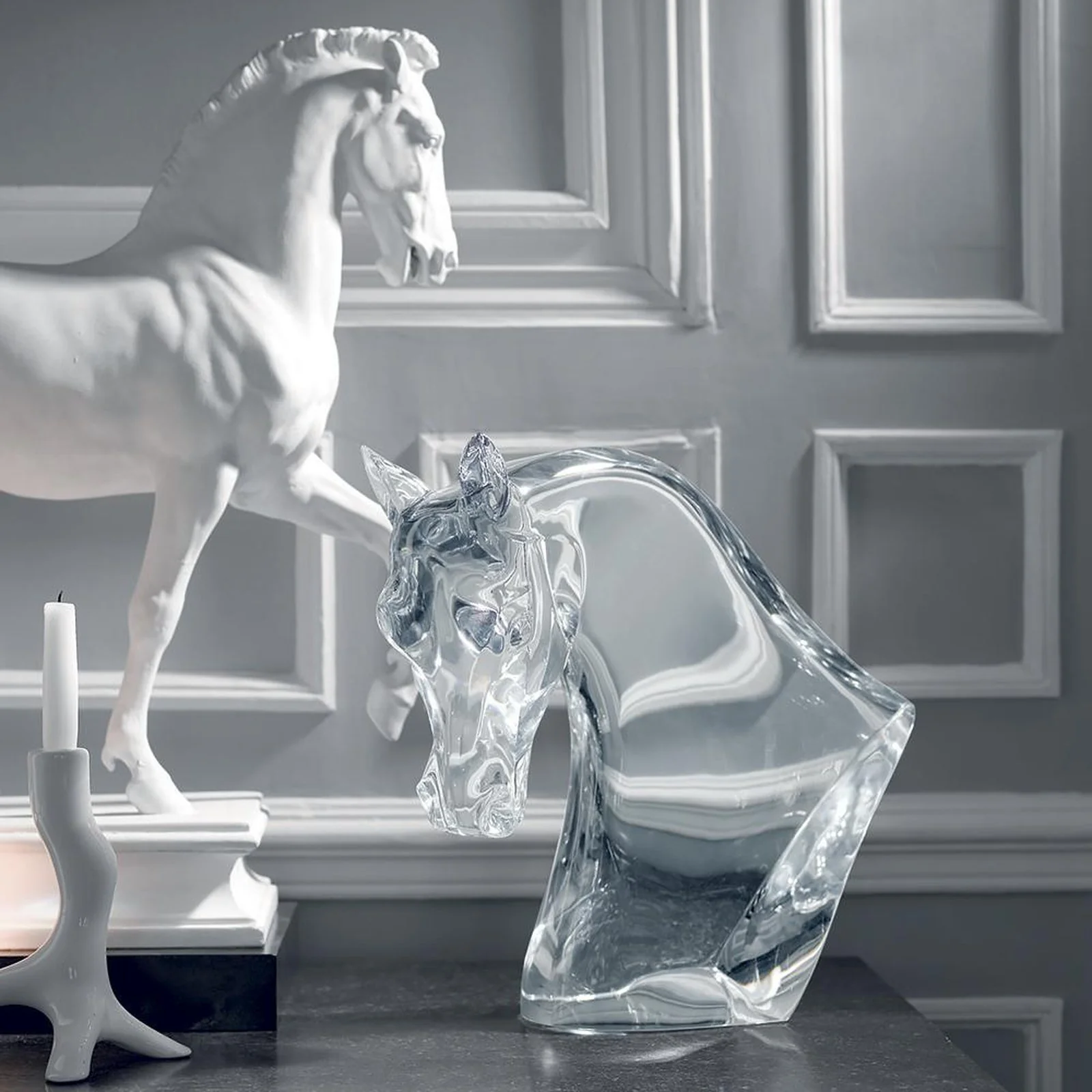 Lalique Horse's Head Sculpture - Image 2