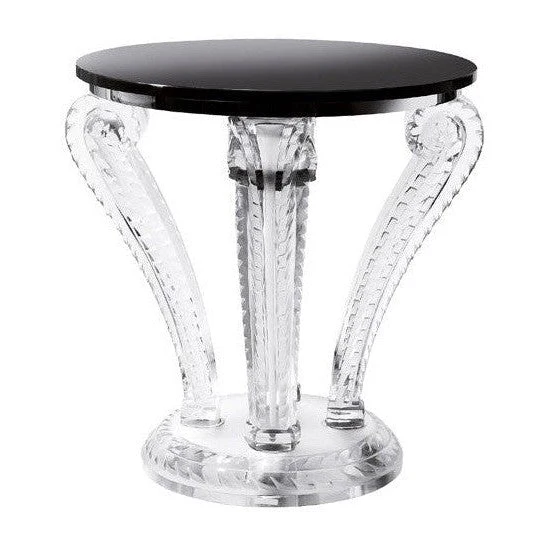 Lalique Marsan Clear Pedestal Table - Image 2