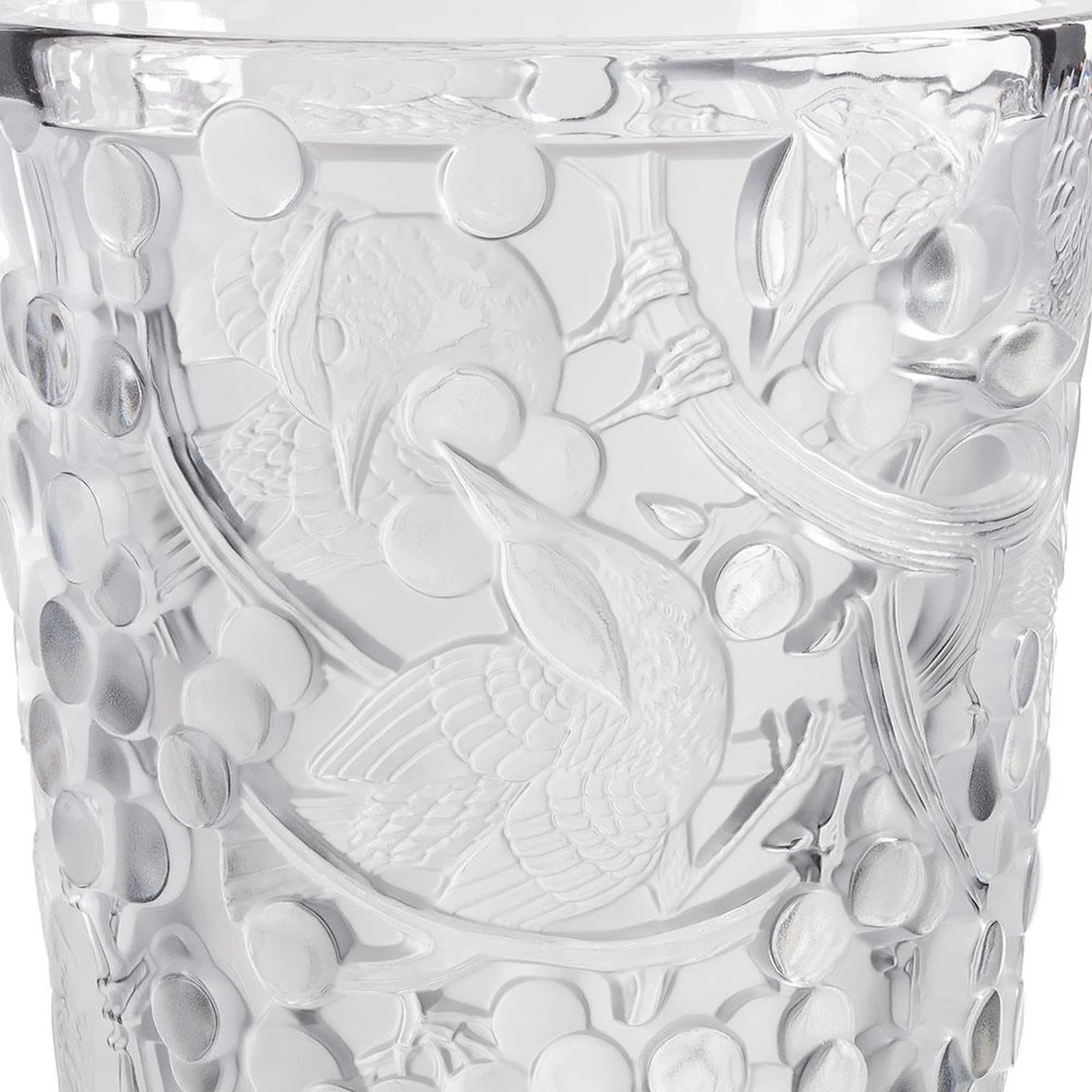 Lalique Merles Et Raisins Large Vase - Image 2