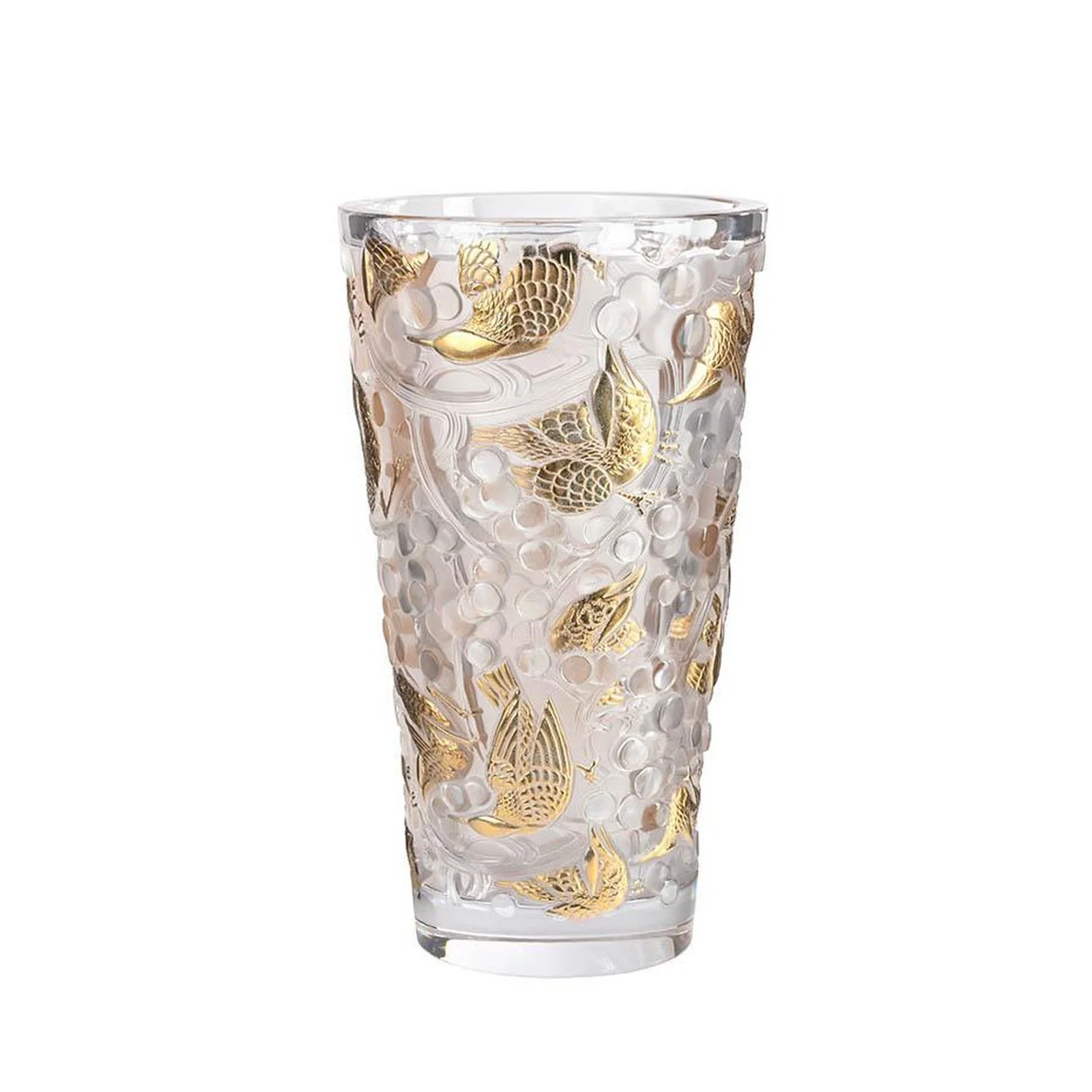 Lalique Merles Et Raisins Large Vase - Image 4