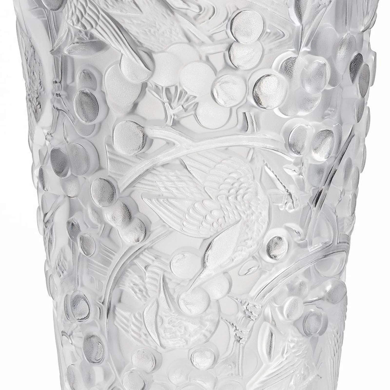 Lalique Merles Et Raisins Medium Vase - Image 2