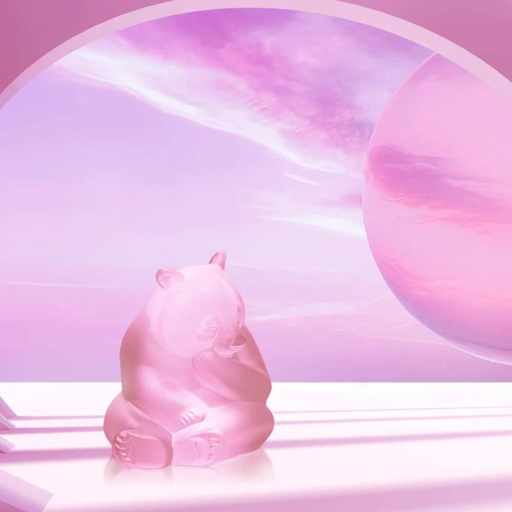 Lalique Panda Sculpture - Image 2