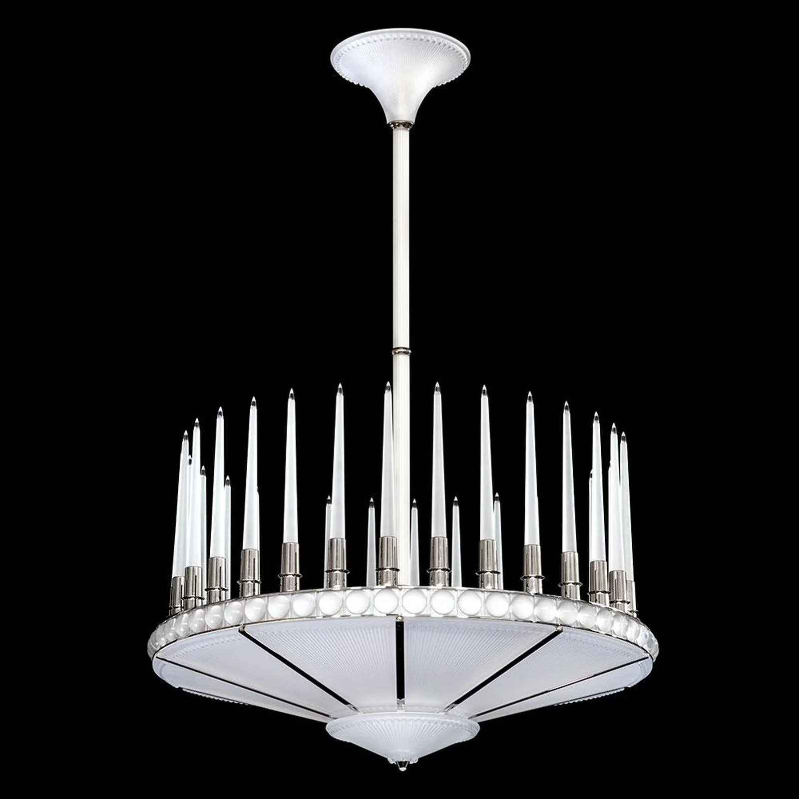 Lalique Perles 1 Tier Chandelier - Image 3