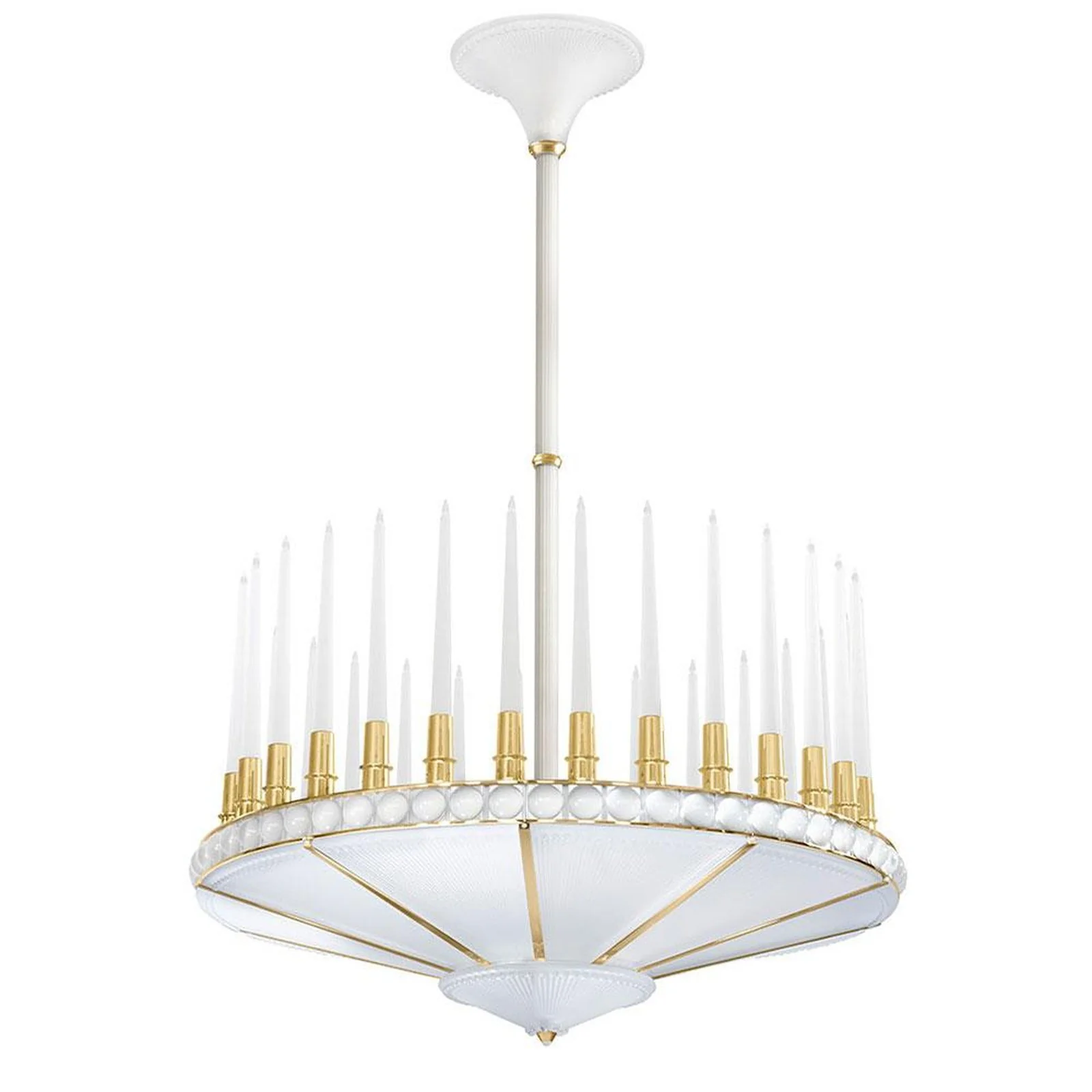 Lalique Perles 1 Tier Chandelier - Image 4