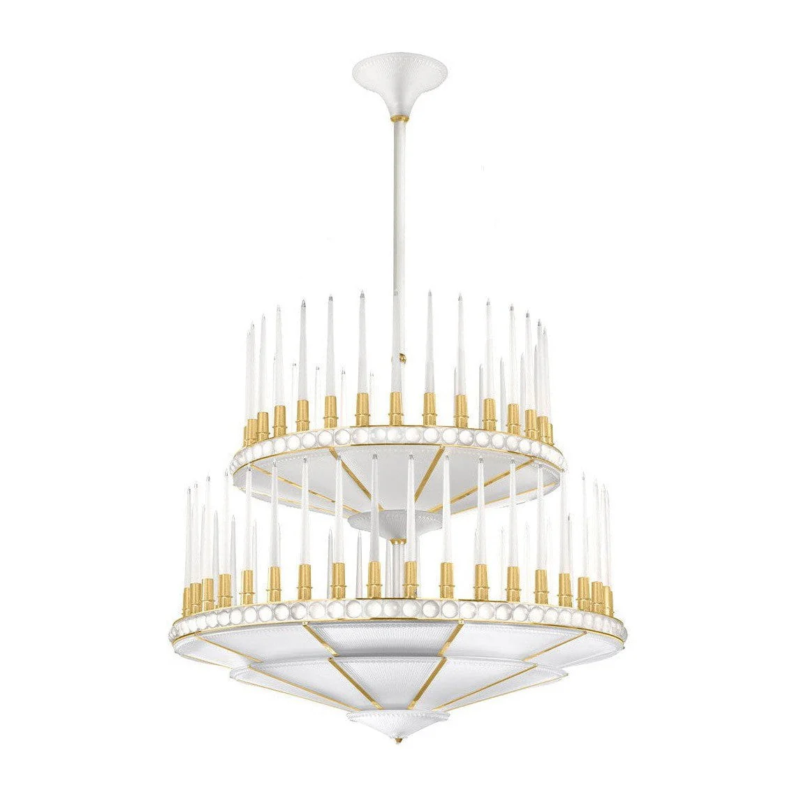 Lalique Perles Chandelier 2T D1340 - Image 2