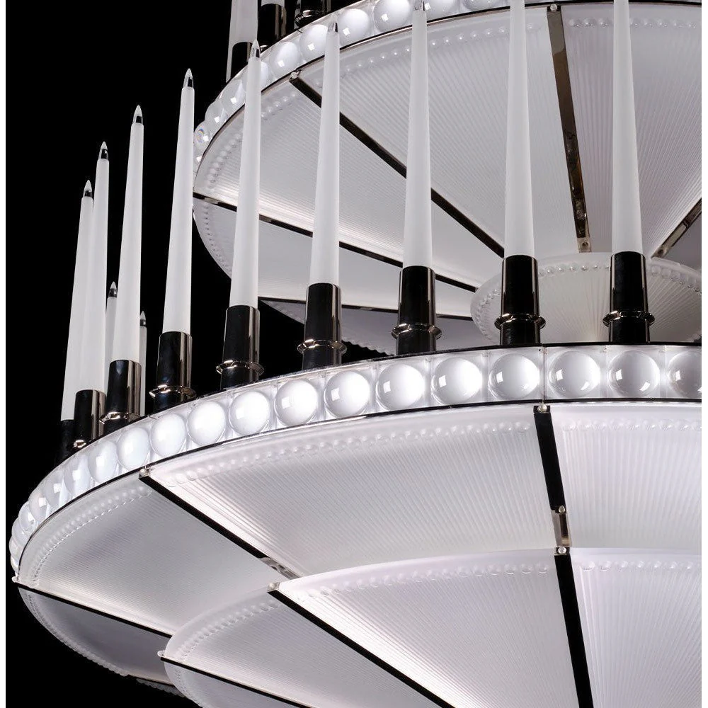 Lalique Perles Chandelier 3T D1340 - Image 3