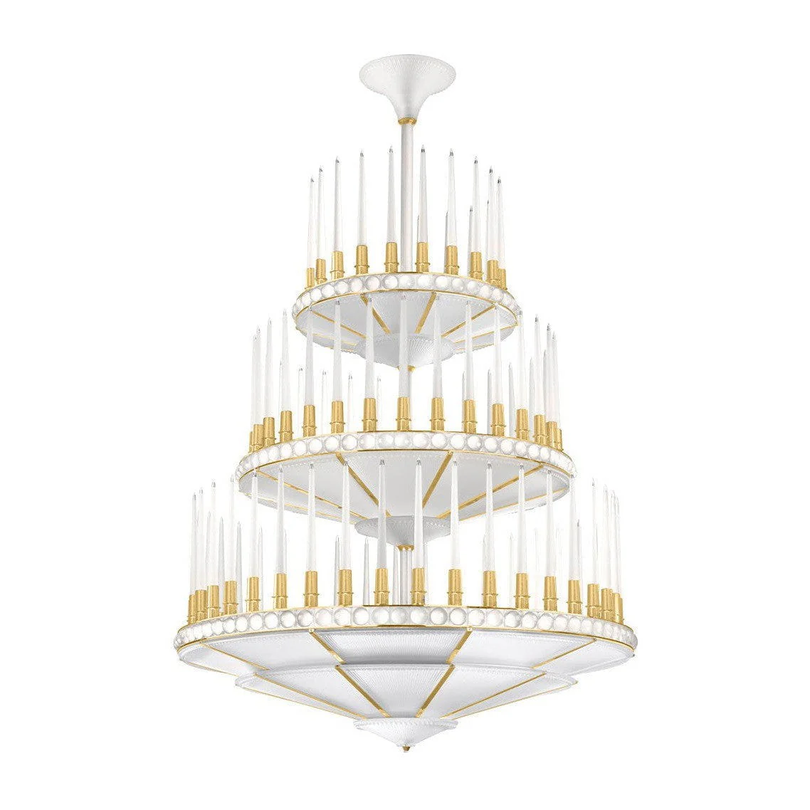 Lalique Perles Chandelier 3T D1340 - Image 5