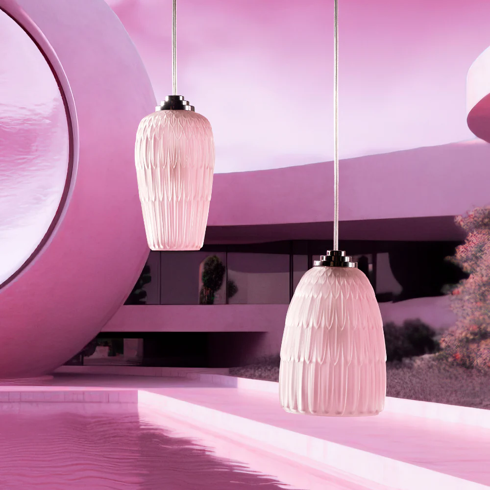 Lalique Plumes Ceiling Lamp - Image 4