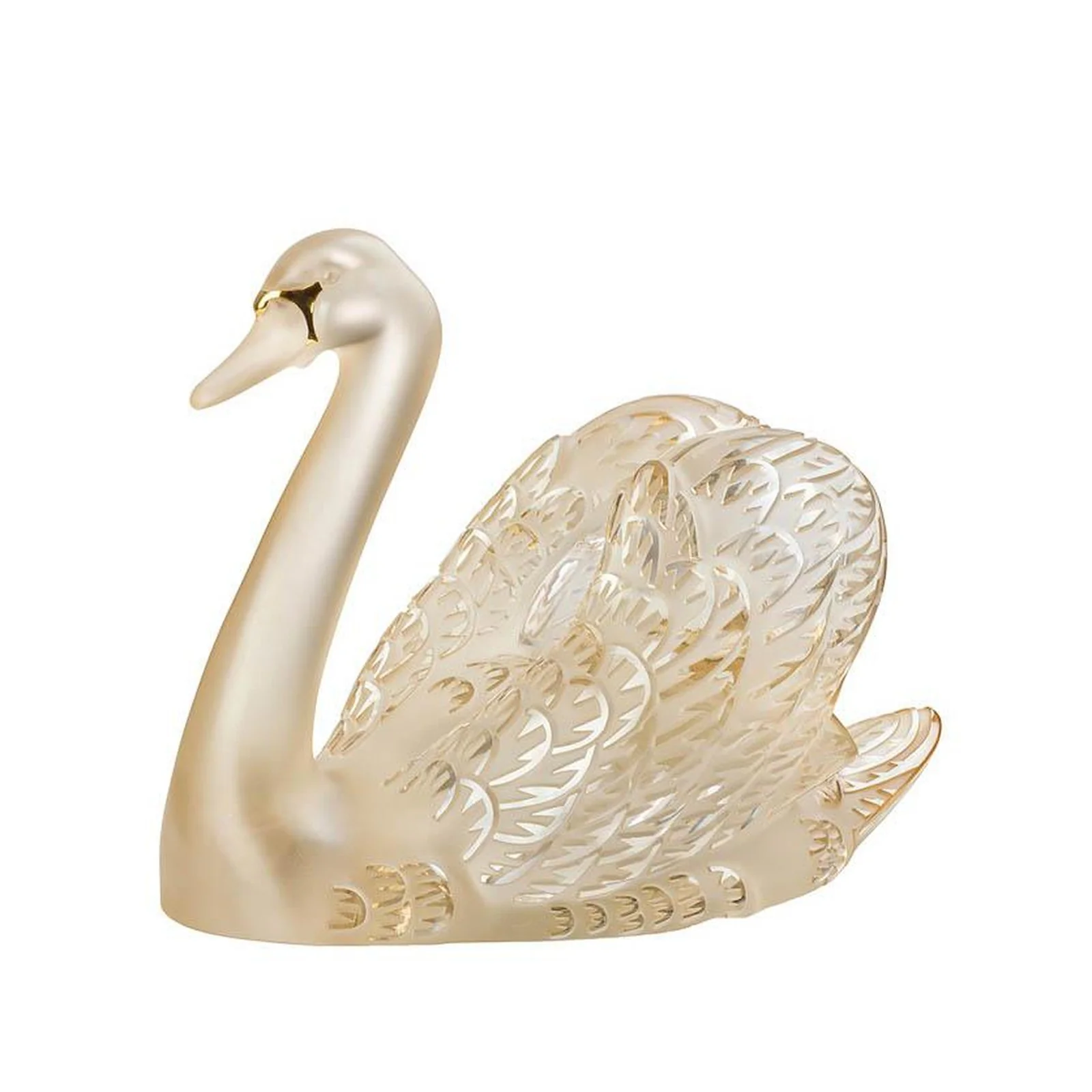 Lalique Swan Head Up Sculpture - Image 3