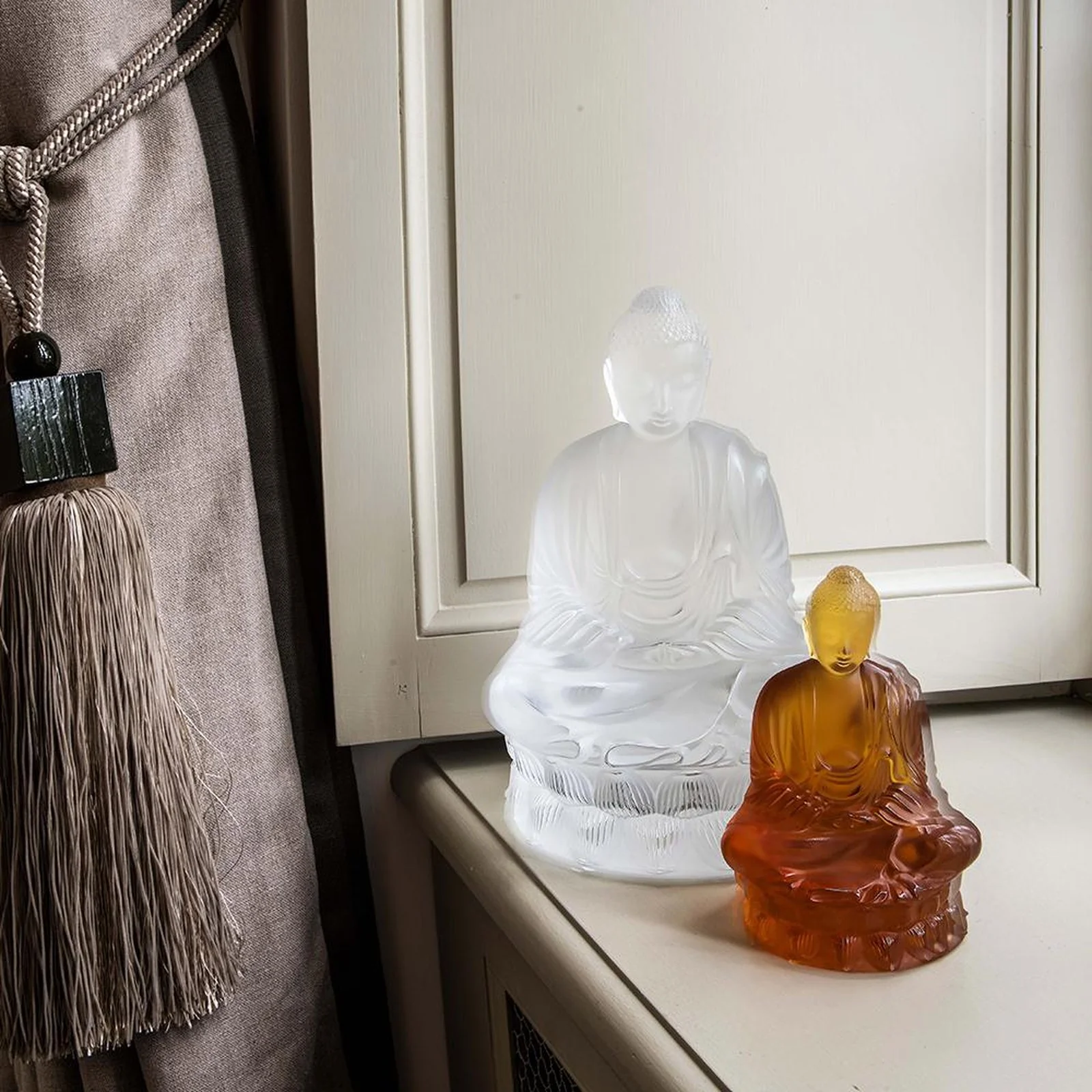 Lalique Tall Buddha Sculpture - Image 2