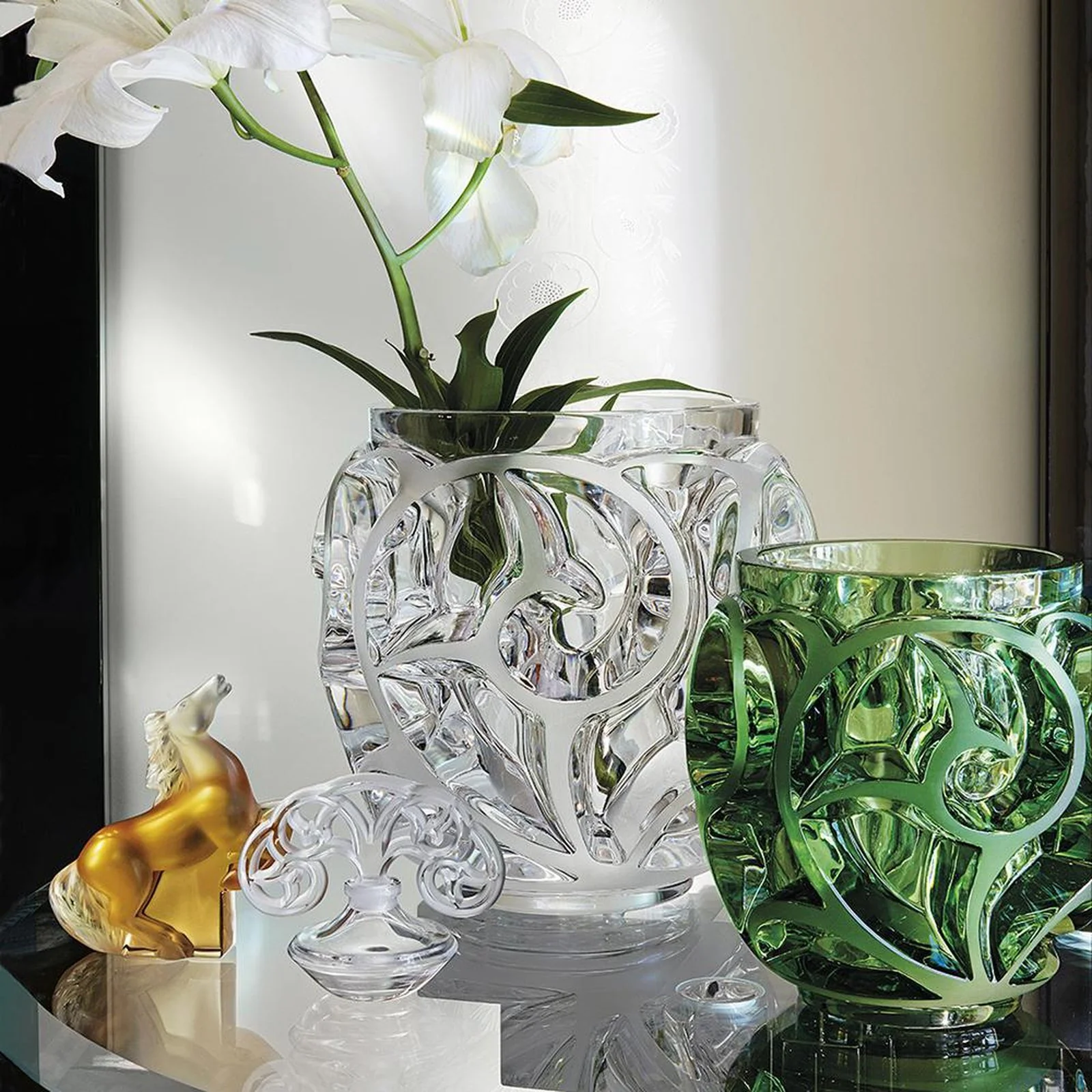 Lalique Tourbillons Grand Vase - Image 3