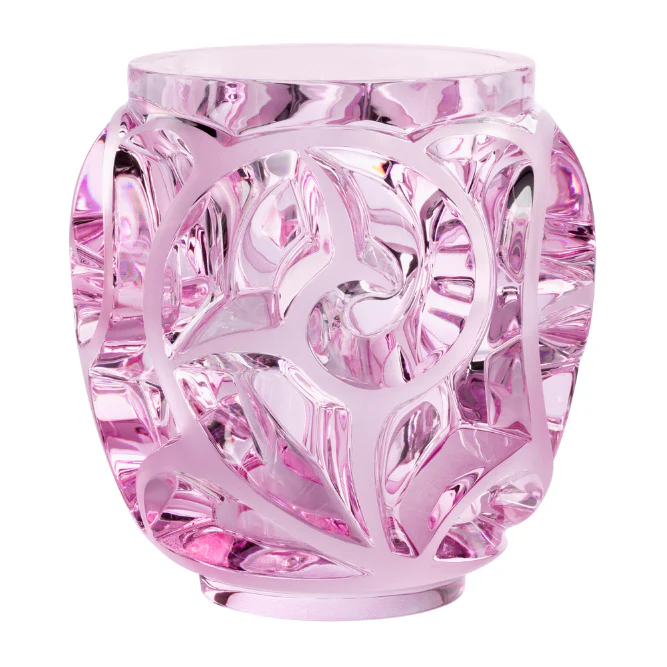 Lalique Tourbillons Pink Vase - Image 3