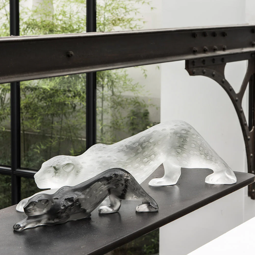 Lalique Zeila Panther Pink Large Sculpture - Image 4