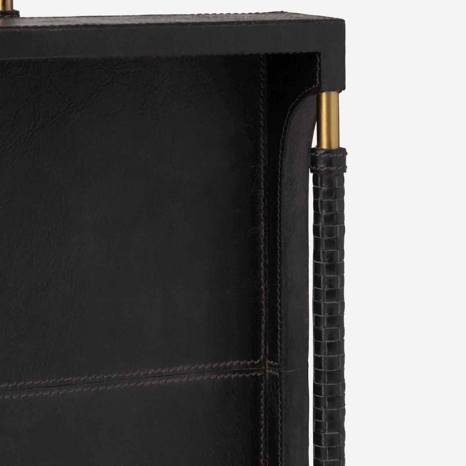 Lenora Leather Tray - Set of 2 - Image 4