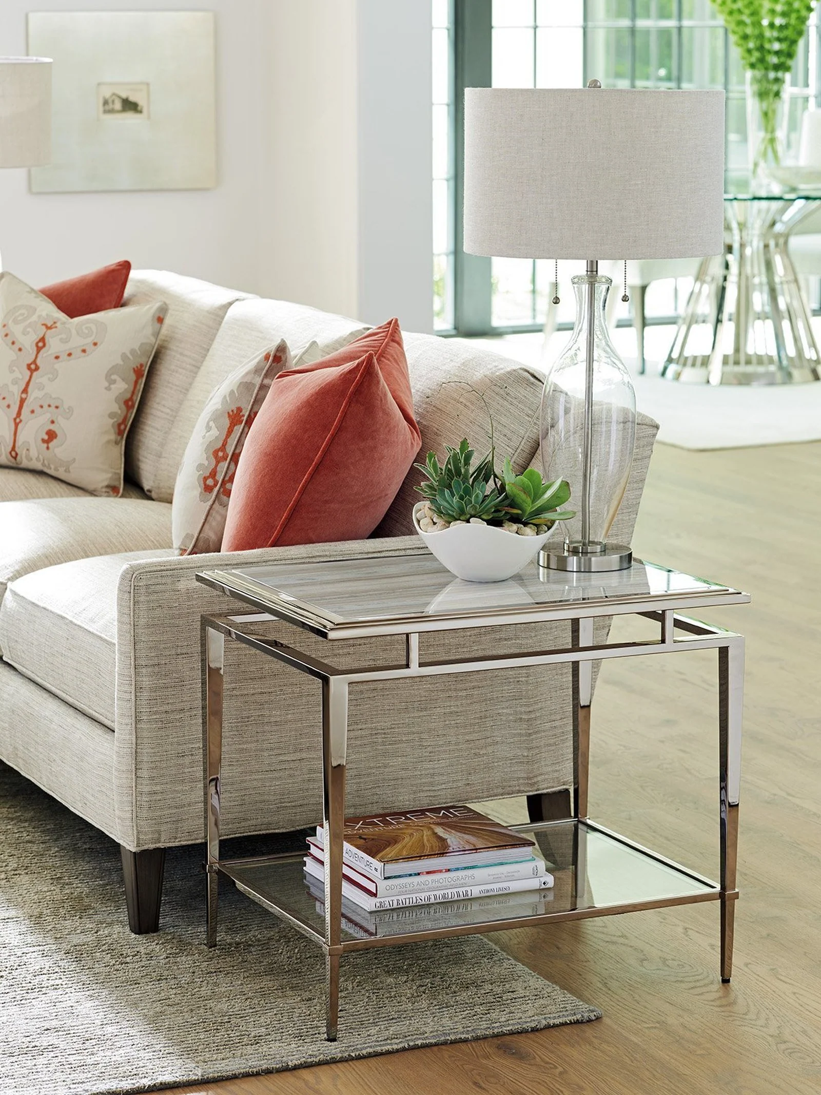 Lexington Ariana Athene Stainless End Table - Image 3