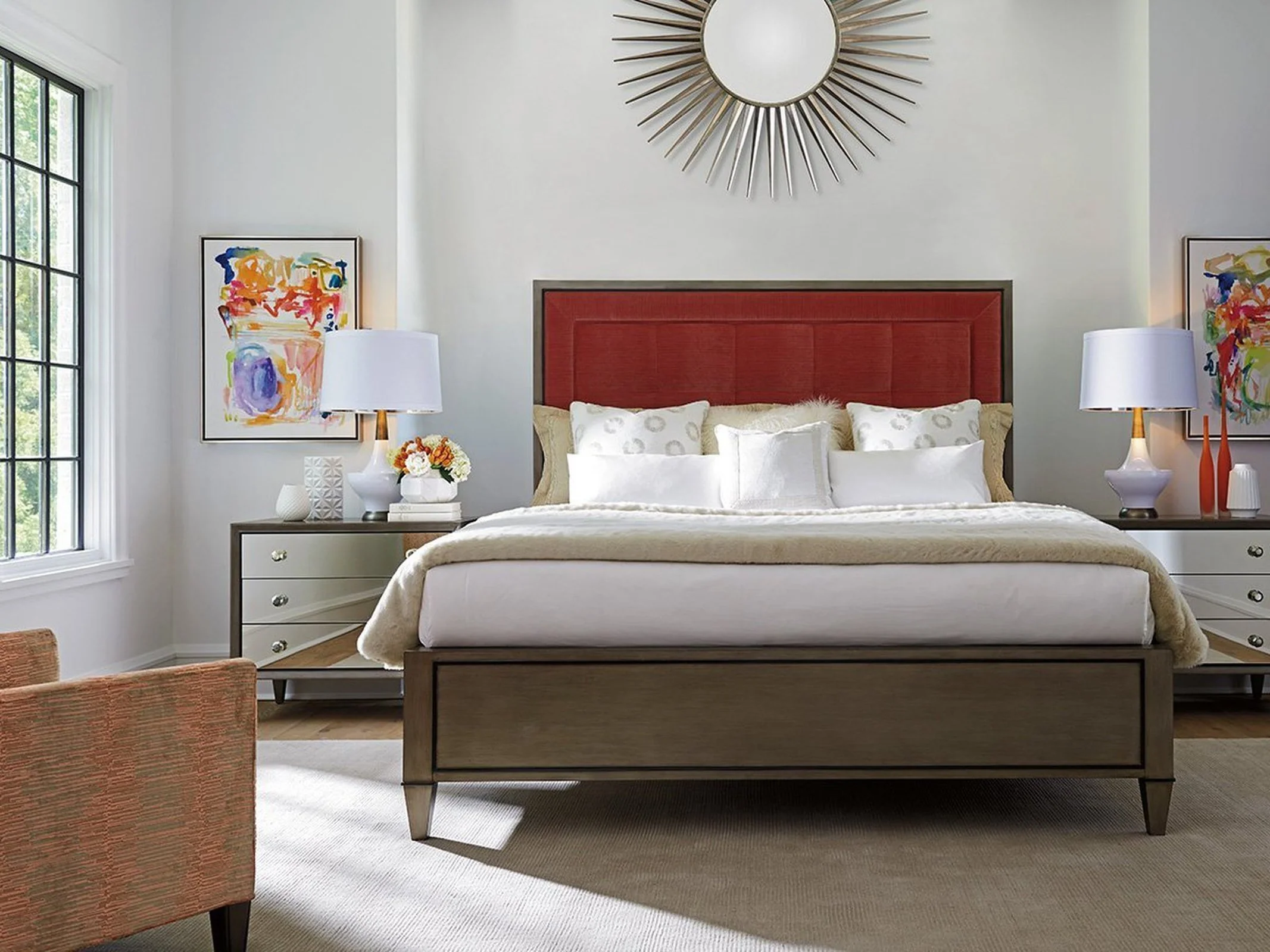 Lexington Ariana Divonne Mirrored Nightstand - Image 3