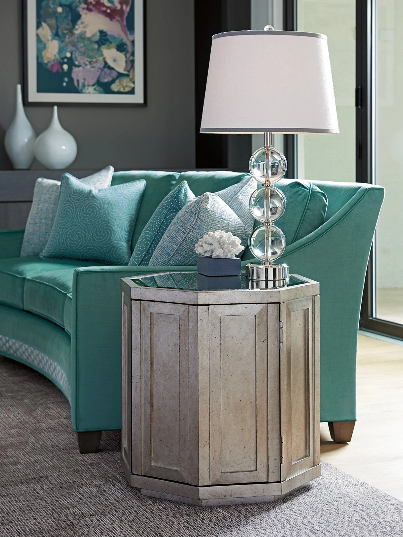 Lexington Ariana Rochelle Octagonal Storage Table - Image 3