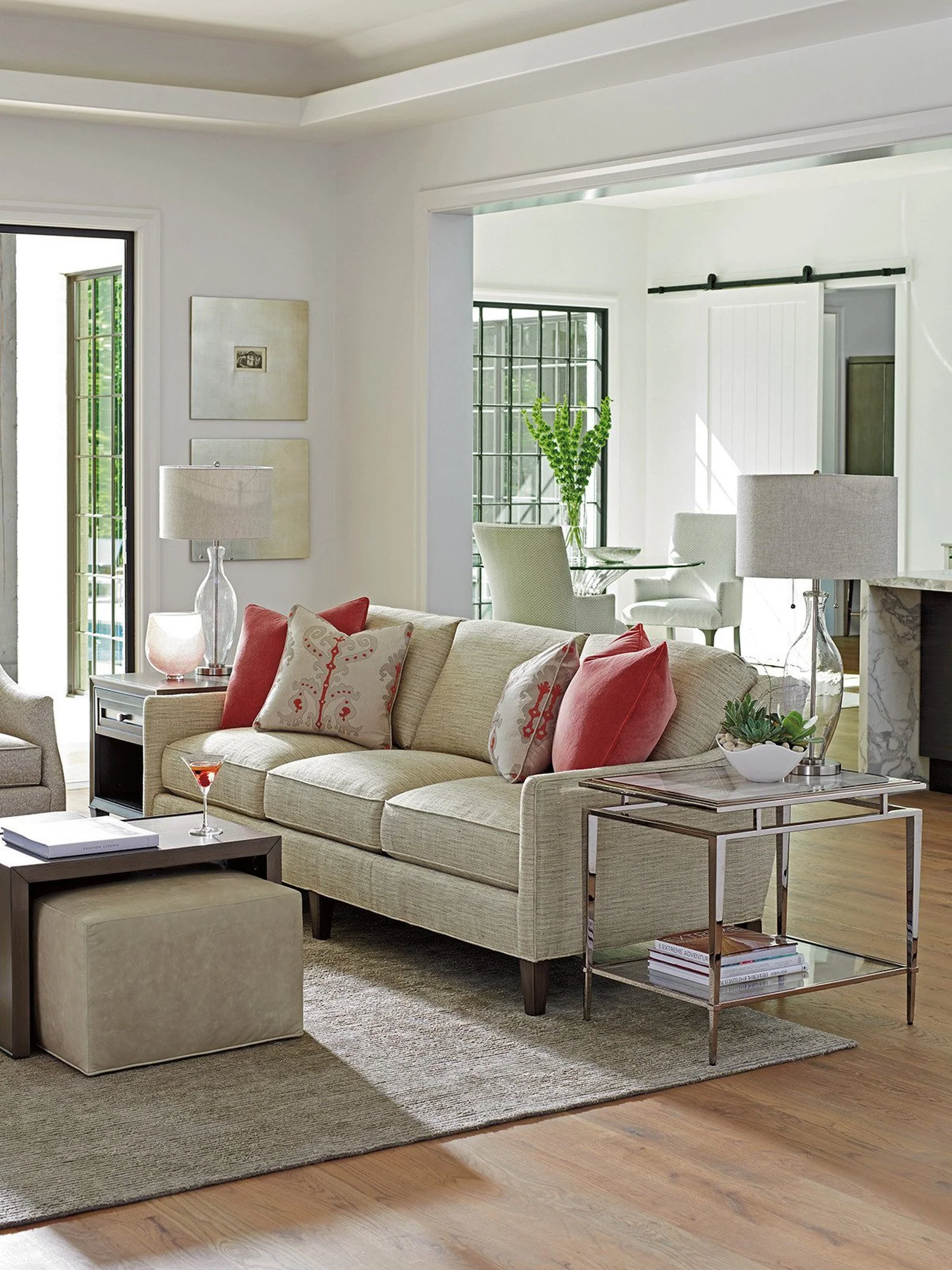 Lexington Ariana Savona Cocktail Ottoman With Slide - Image 7
