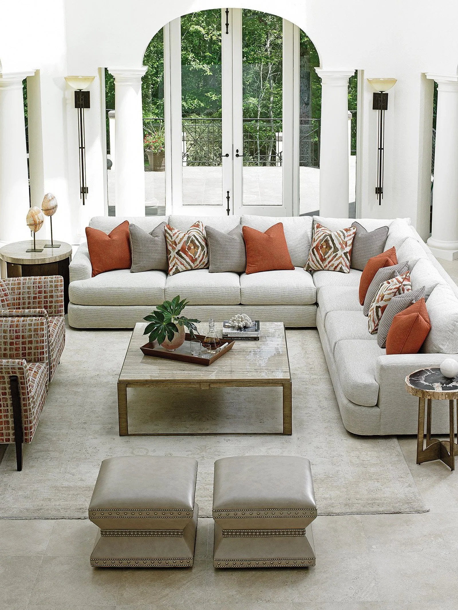 Lexington Wheatley Ottoman - Image 11