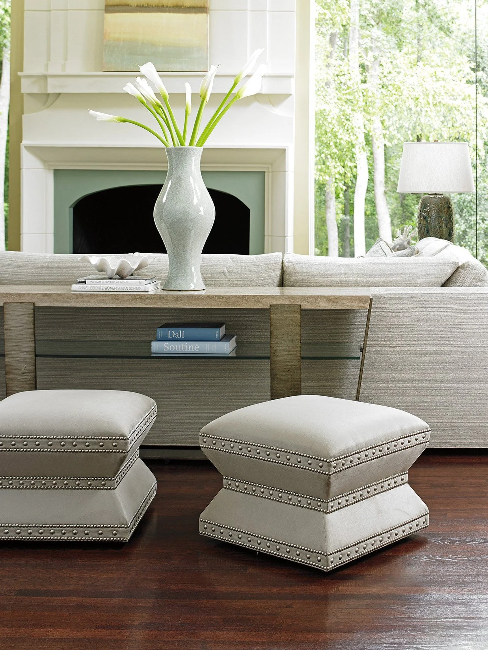 Lexington Wheatley Ottoman - Image 6